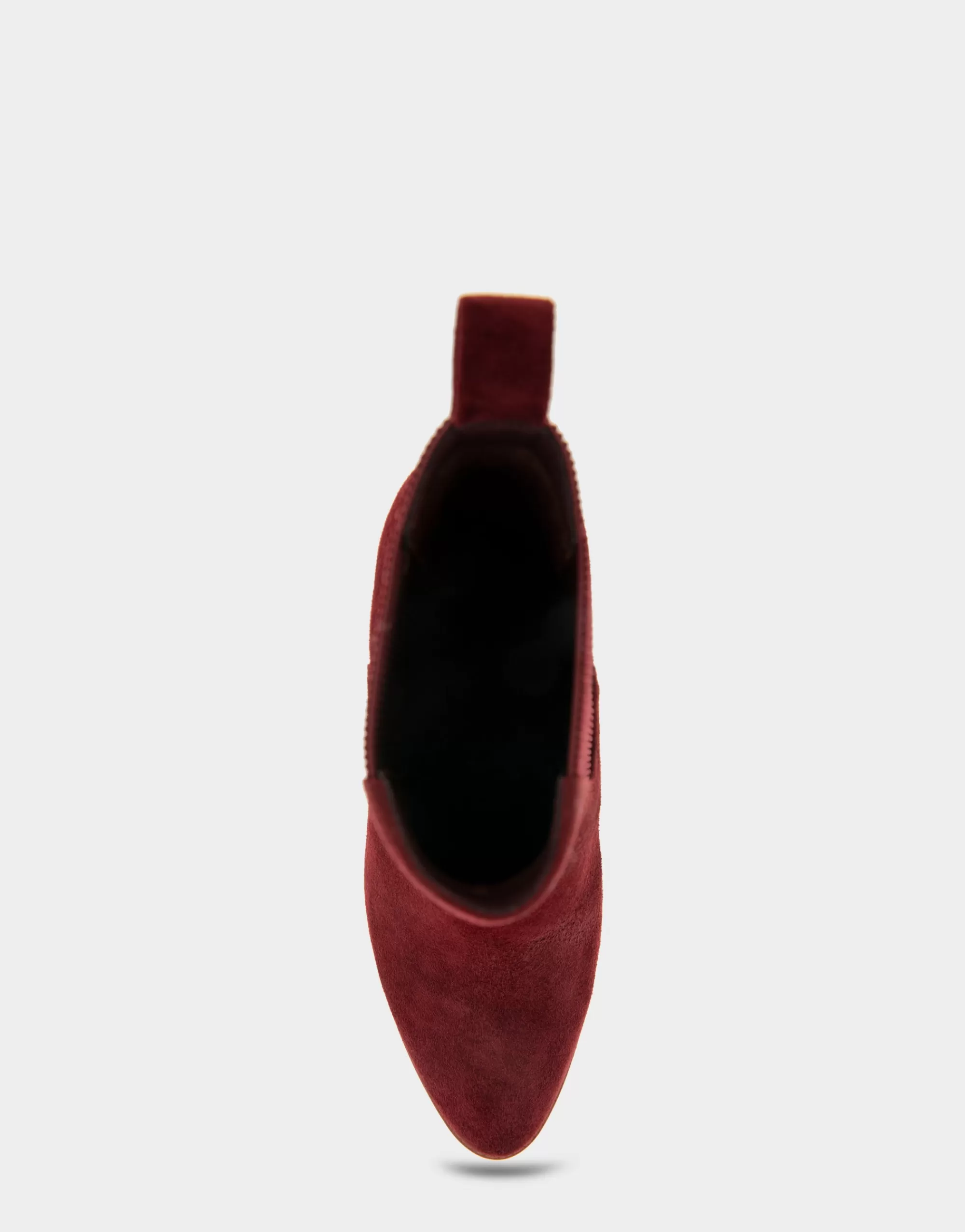 Aerosoles Wedge Boots | Heeled Boots*Comfortable Women's Gored Sculpted Wedge Crepe Heel Bootie in Burgundy Suede Suede