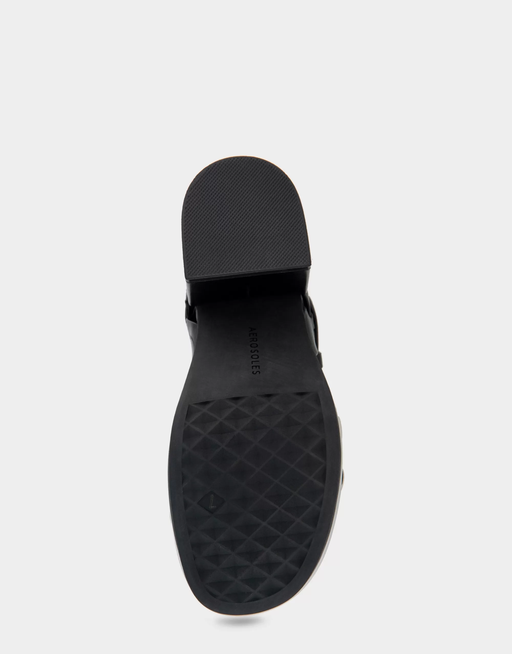 Aerosoles Platforms | Platforms*Comfortable Women's Grommeted Strappy Molded Footbed Platform Sandal in Black Leather