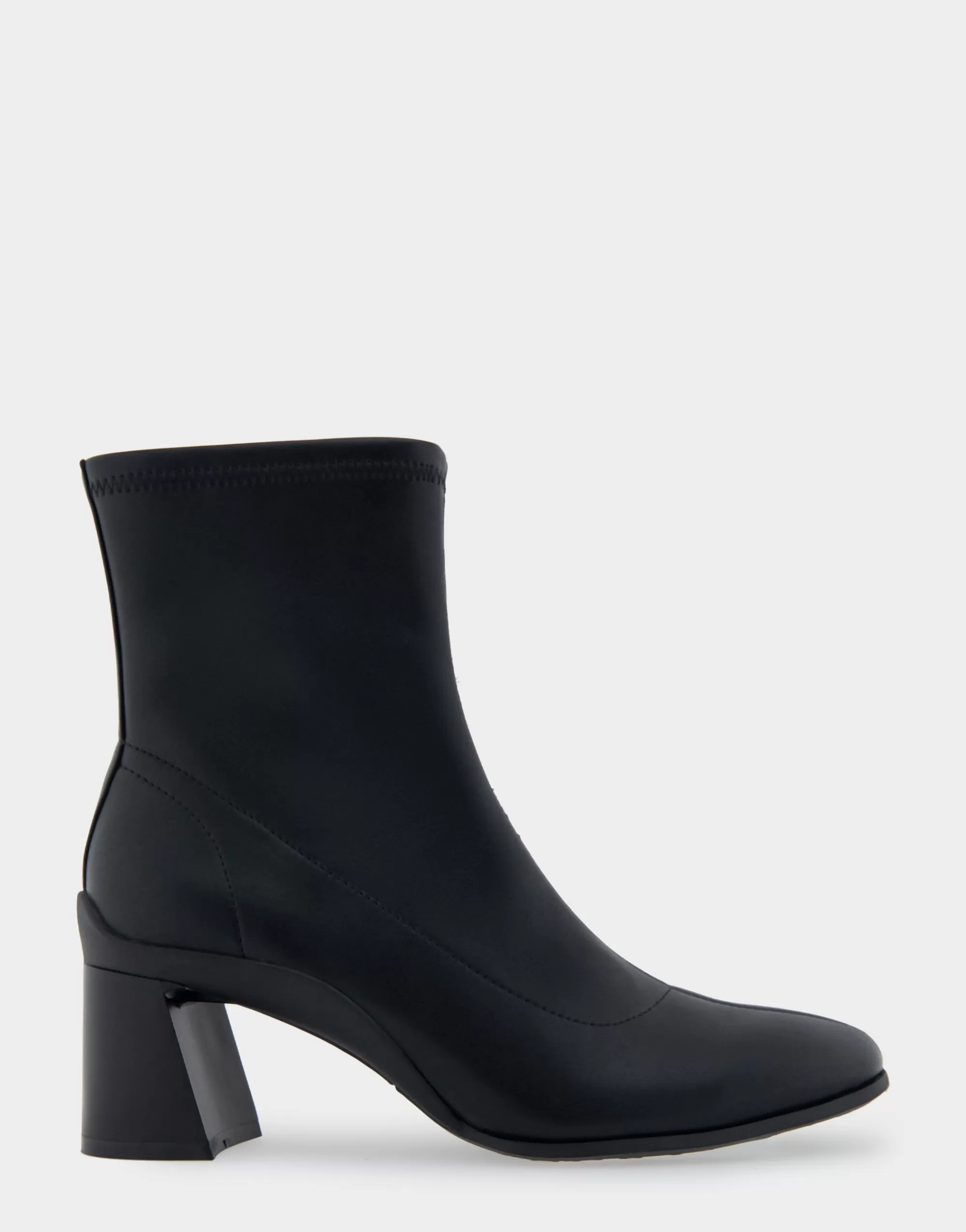 Aerosoles Wide Width Boots | Heeled Boots*Comfortable Women's Heeled Ankle Boot in Black Stretch Faux Leather