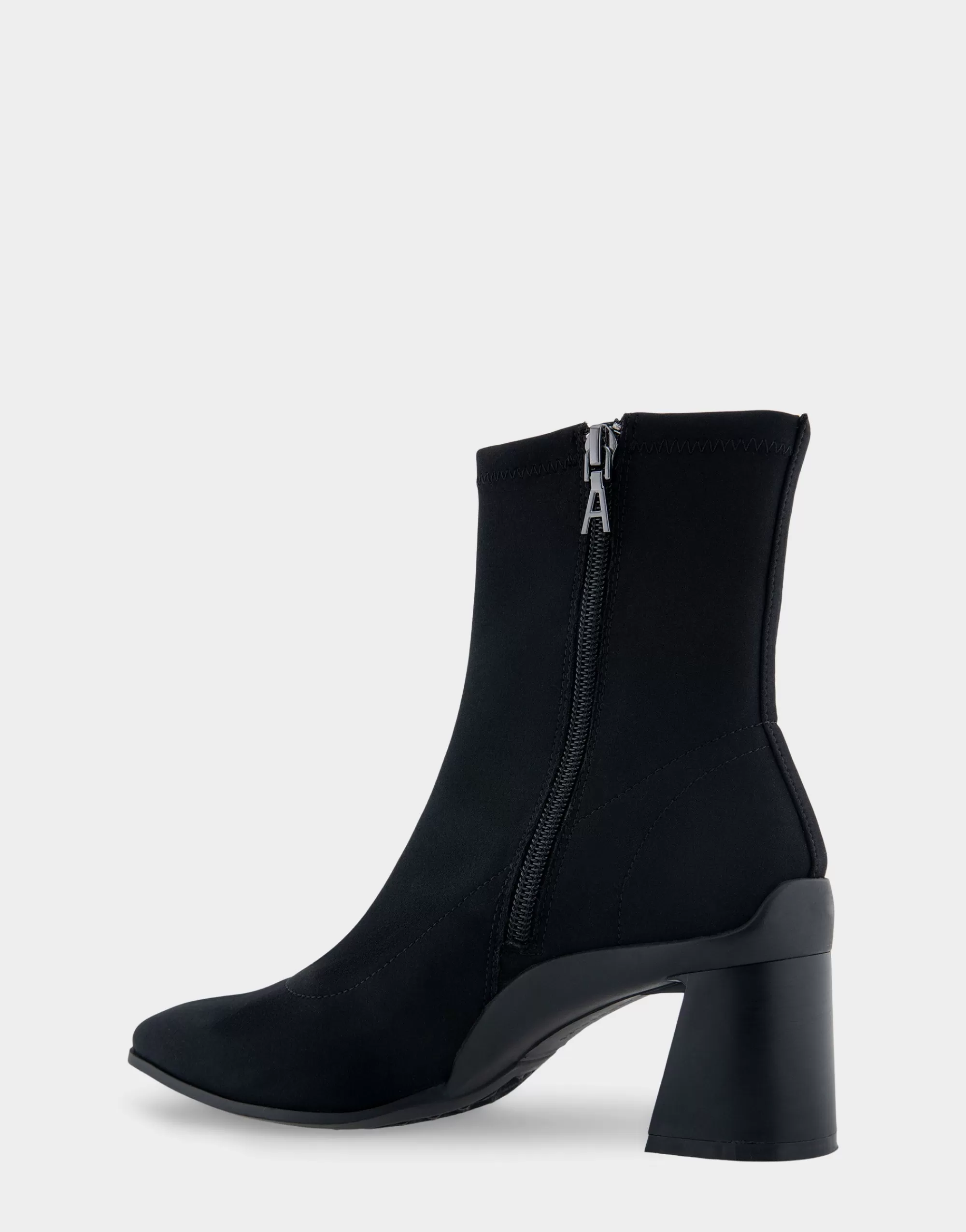Aerosoles Wide Width Boots | Heeled Boots*Comfortable Women's Heeled Ankle Boot in Black Stretch Gabardine Fabric