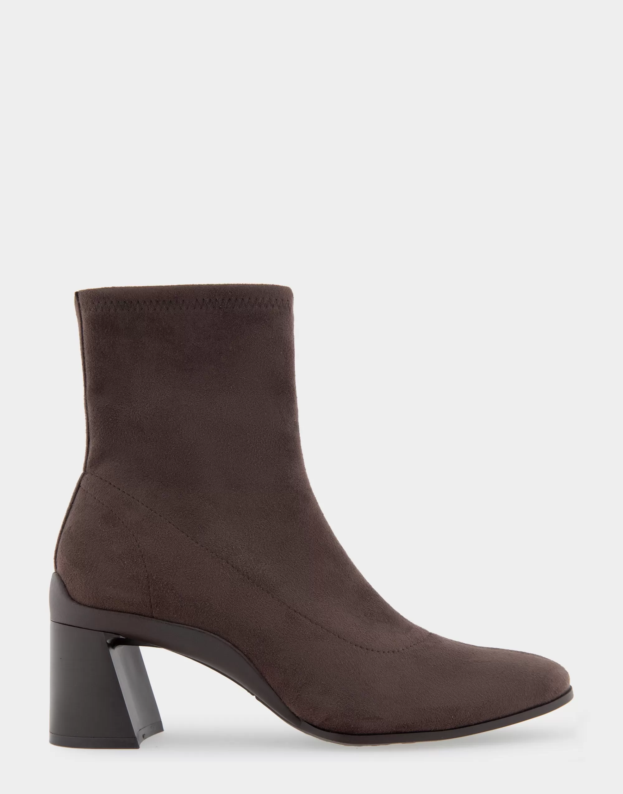 Aerosoles Wide Width Boots | Heeled Boots*Comfortable Women's Heeled Ankle Boot in Java Stretch Faux Suede