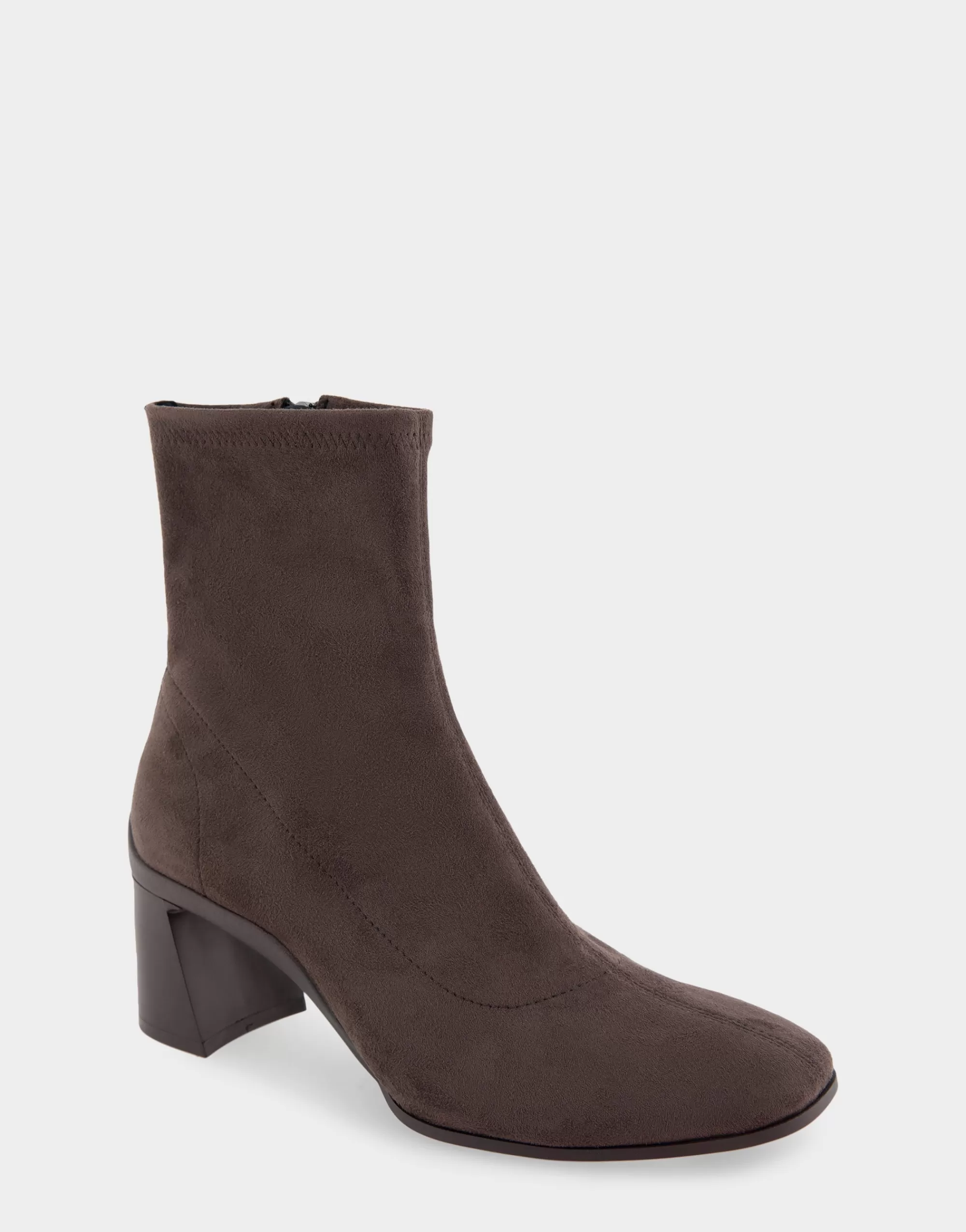 Aerosoles Wide Width Boots | Heeled Boots*Comfortable Women's Heeled Ankle Boot in Java Stretch Faux Suede