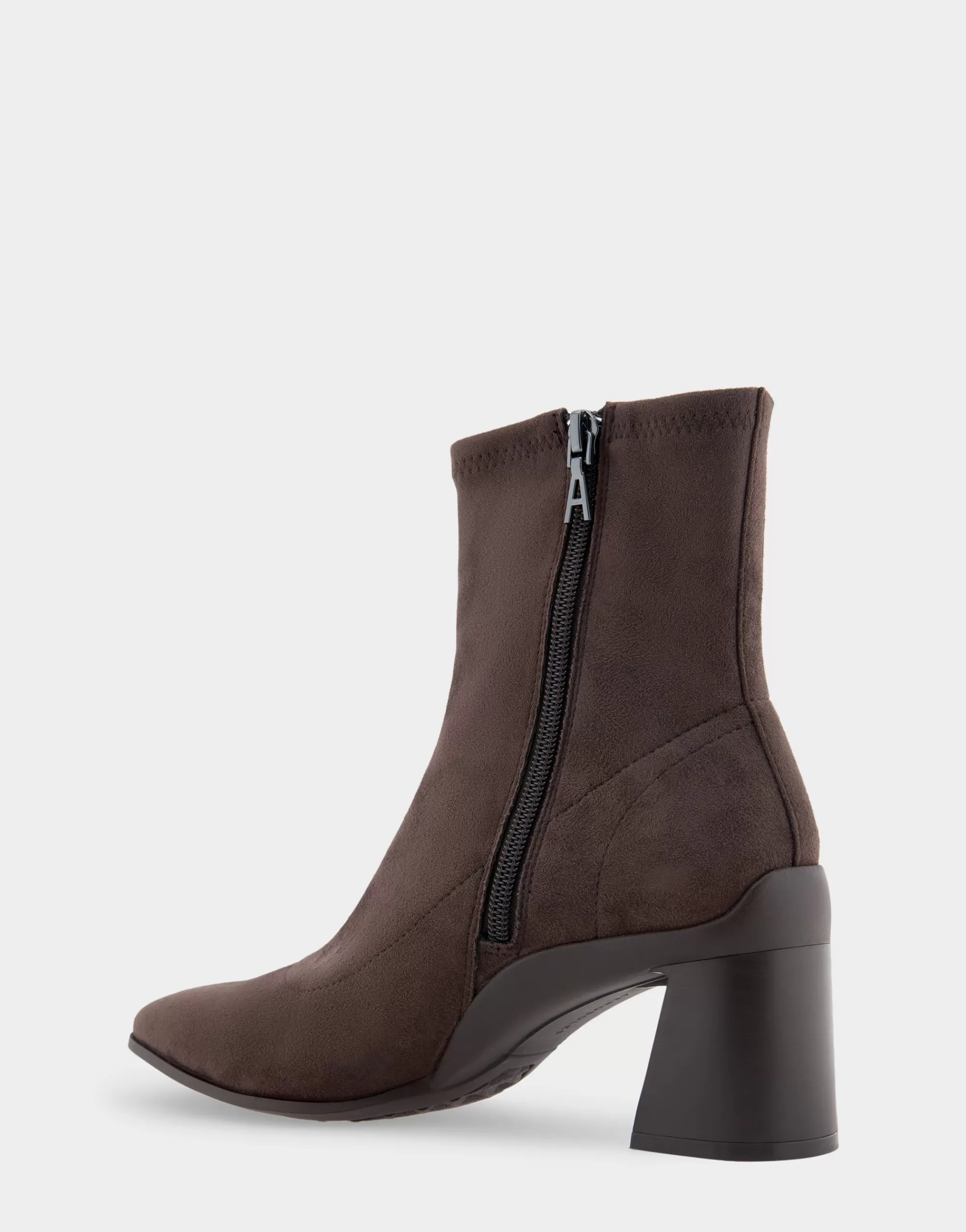 Aerosoles Wide Width Boots | Heeled Boots*Comfortable Women's Heeled Ankle Boot in Java Stretch Faux Suede