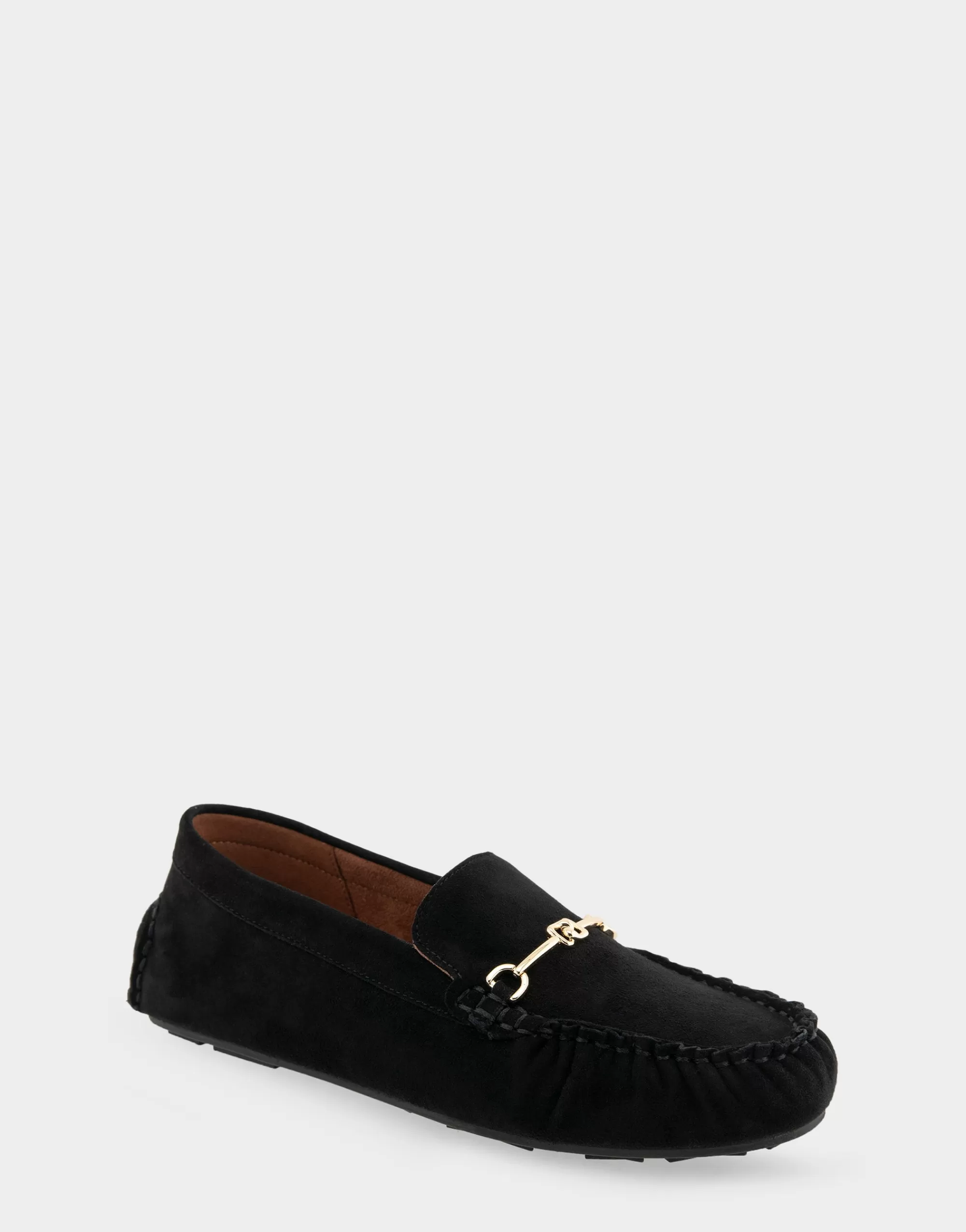 Aerosoles Loafers*Comfortable Women's Horsebit Driver Moc in Black Suede Suede