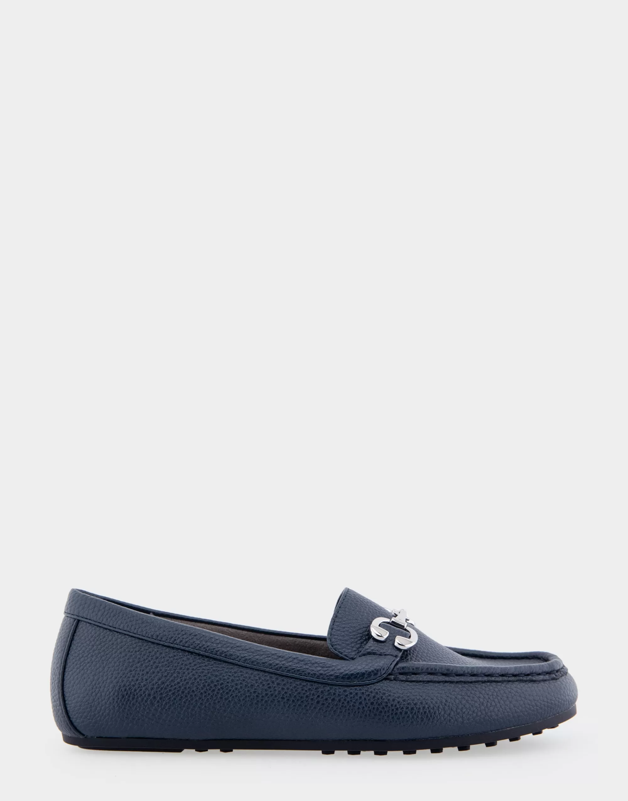 Aerosoles Loafers*Comfortable Women's Horsebit Driver Moc in Navy Pebbled Faux Leather Faux Leather