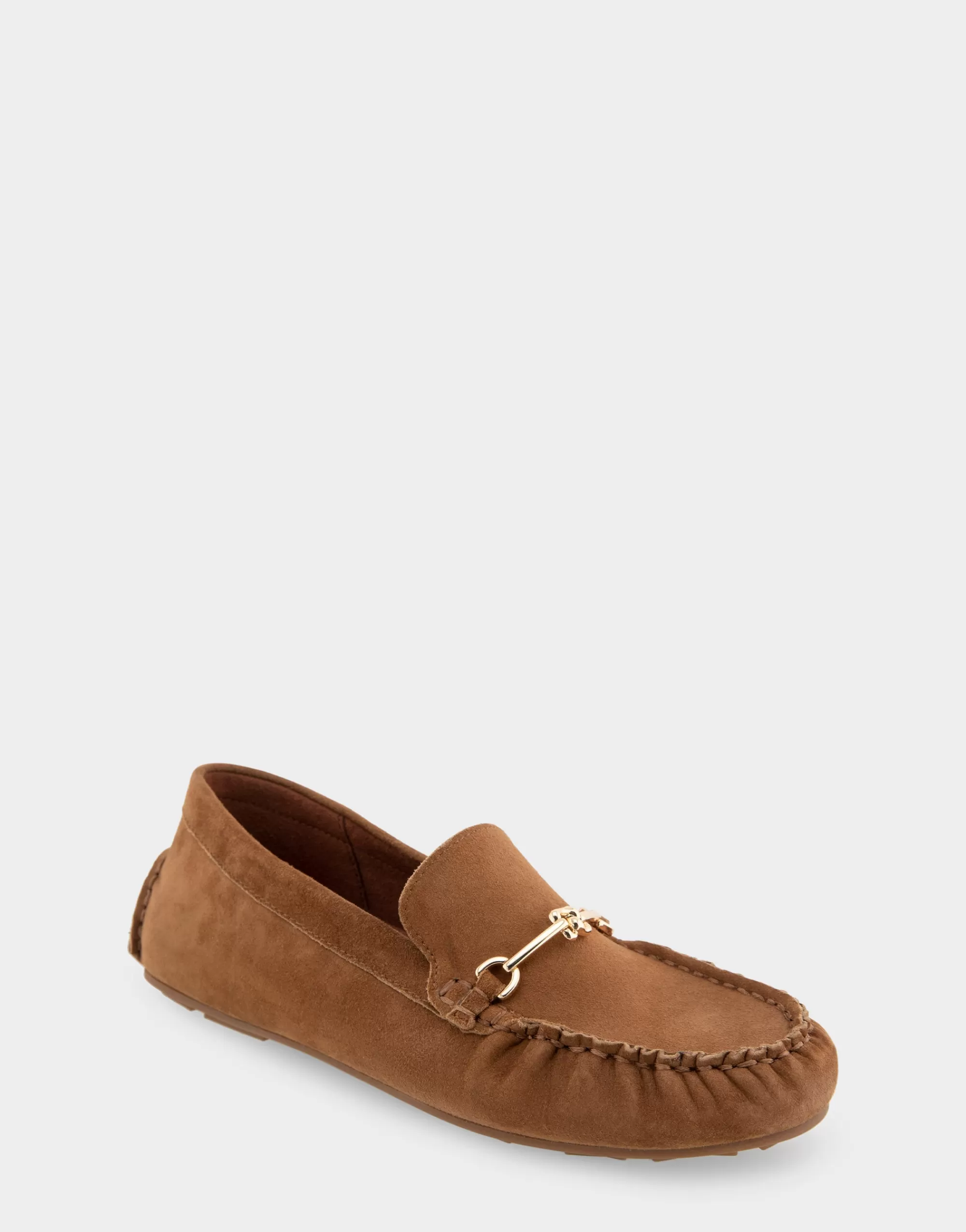 Aerosoles Loafers*Comfortable Women's Horsebit Driver Moc in Tobacco Suede Suede
