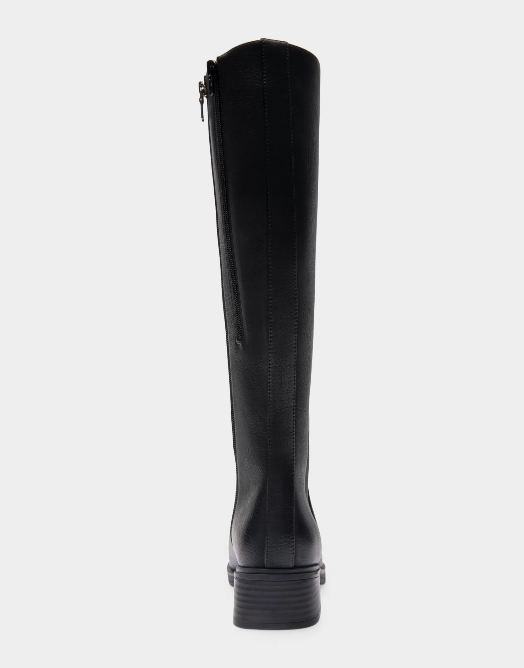 Aerosoles Tall Boots*Comfortable Women's Knee High Elastic Inset Equestrian Boot in Black Grainy Faux Leather Faux Leather