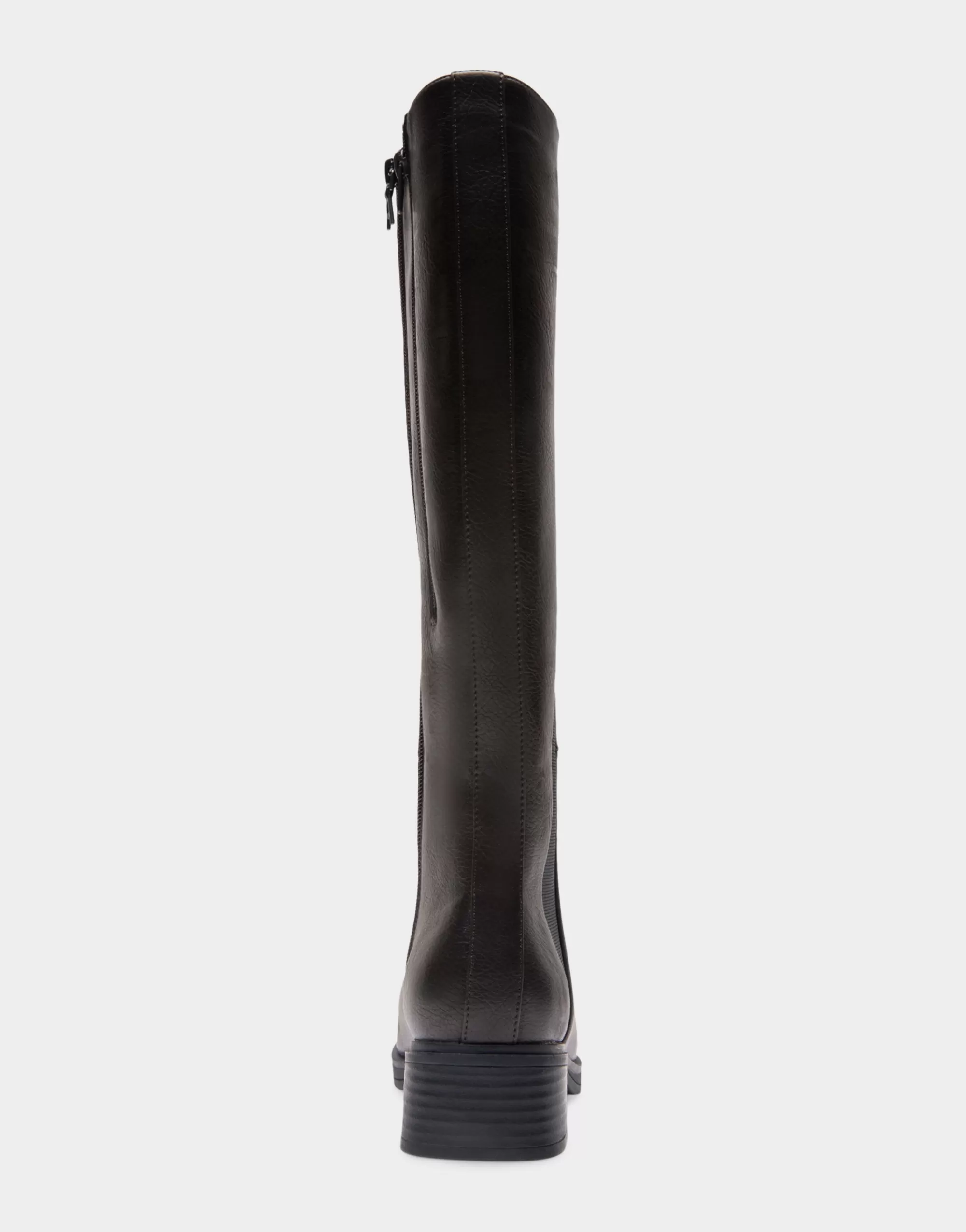 Aerosoles Tall Boots*Comfortable Women's Knee High Elastic Inset Equestrian Boot in Java Grainy Faux Leather Faux Leather