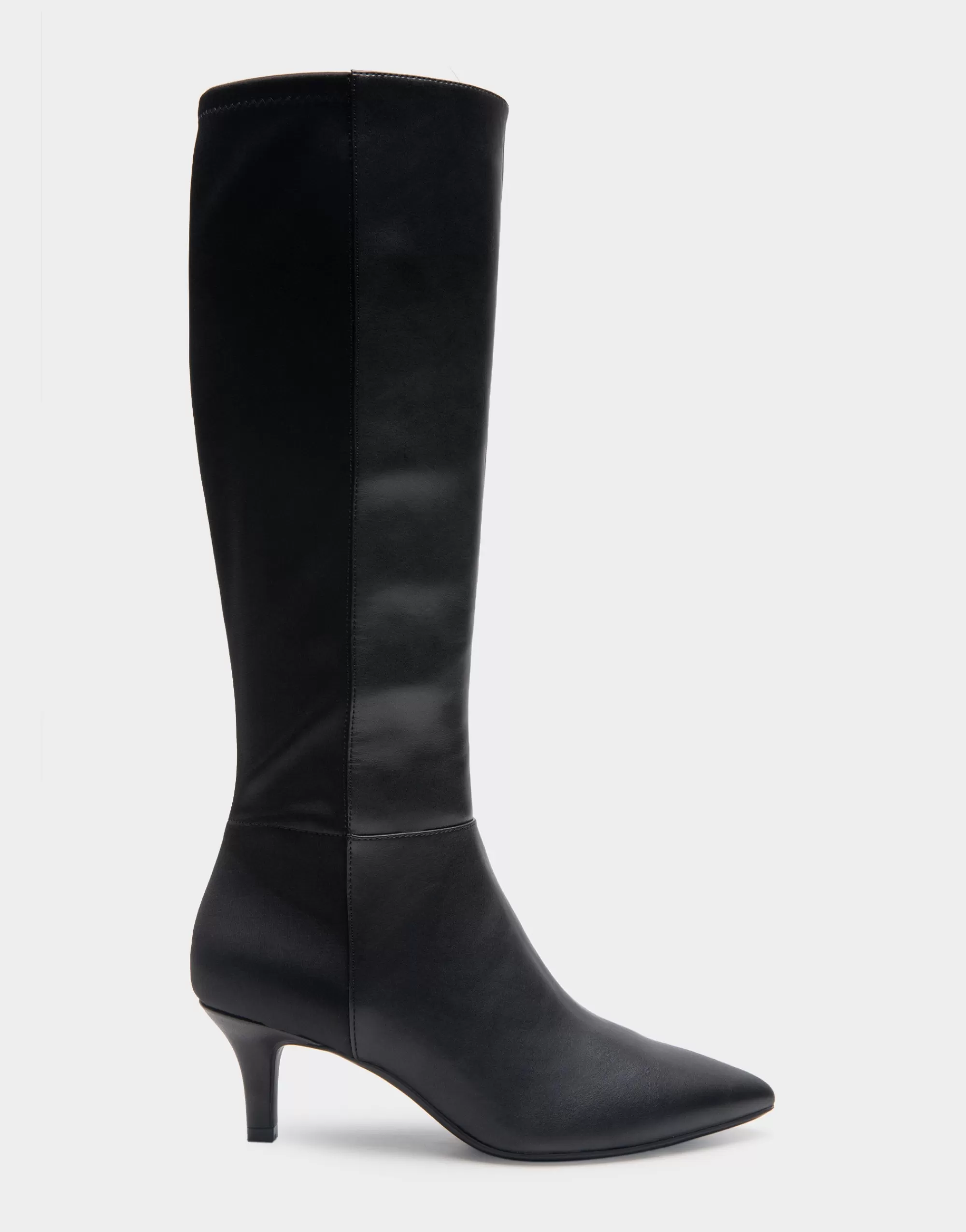 Aerosoles Tall Boots | Ankle Boots*Comfortable Women's Knee High Kitten Heel Point Toe Boot in Black Faux Leather Faux Leather