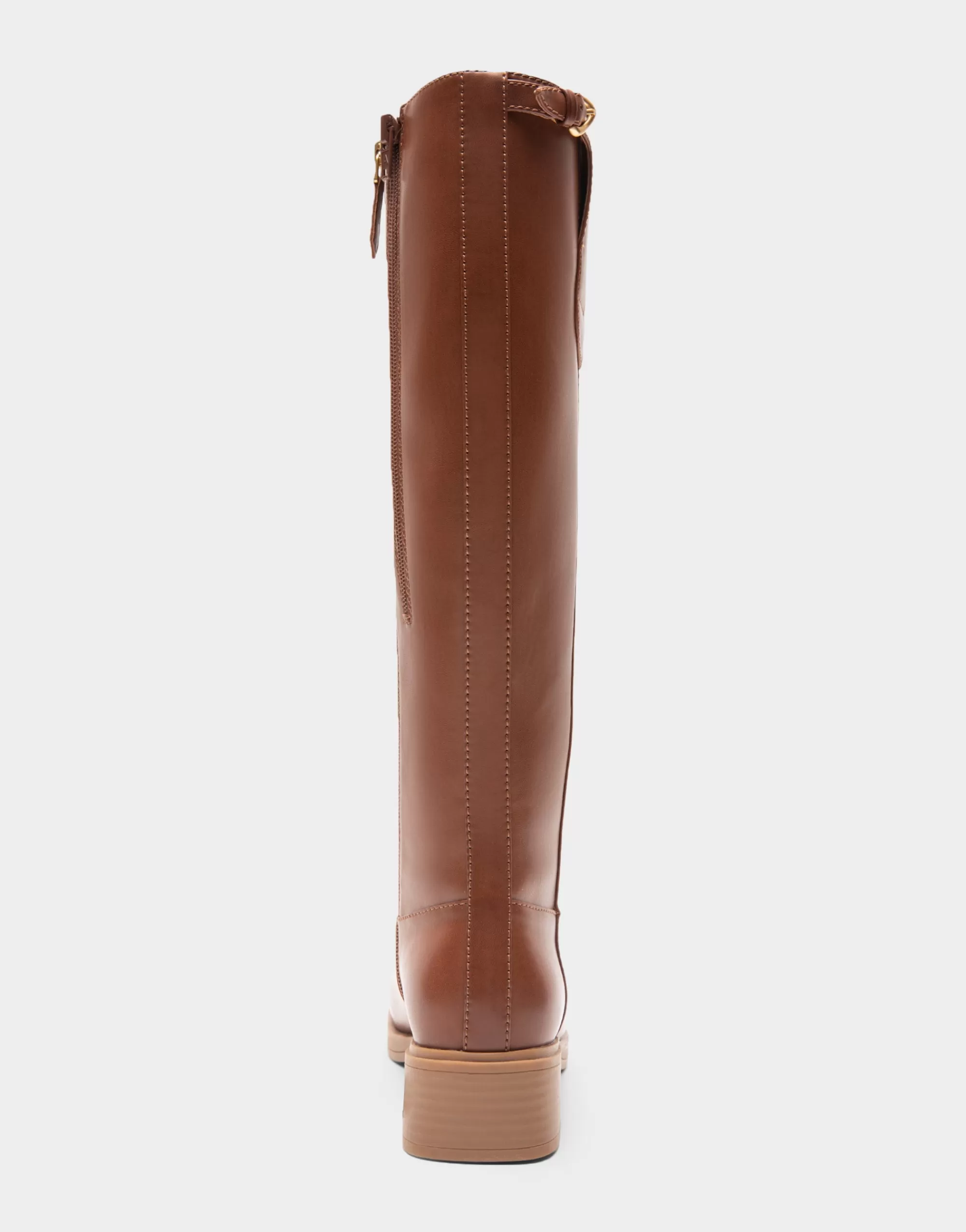 Aerosoles Tall Boots*Comfortable Women's Knee High Mini Organic Mono Link Buckle Equestrian Boot in Tan Faux Leather Faux Leather