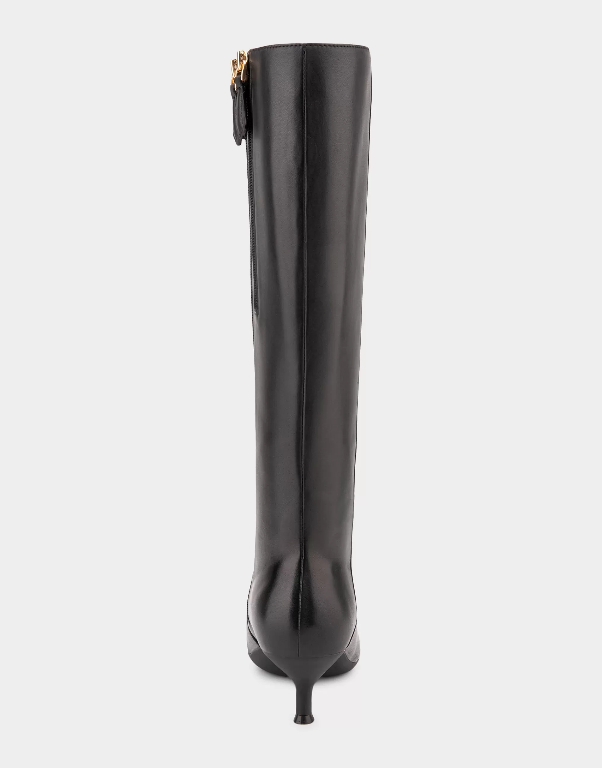 Aerosoles Heeled Boots | Tall Boots*Comfortable Women's Knee High Point Toe Kitten Heel Boot in Black Leather Leather