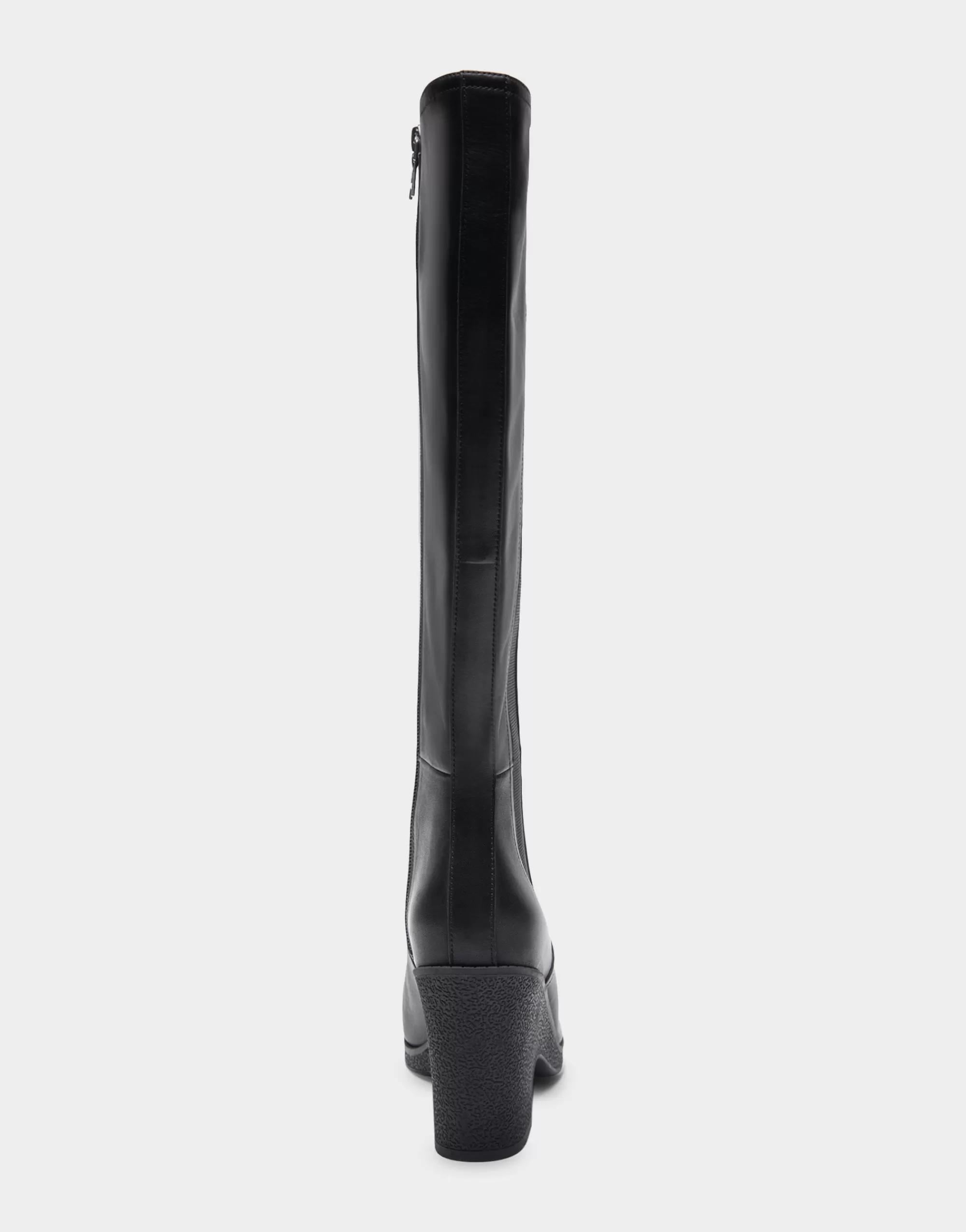 Aerosoles Wedge Boots | Tall Boots*Comfortable Women's Knee High Sculpted Wedge Almond Toe Boot in Black Leather
