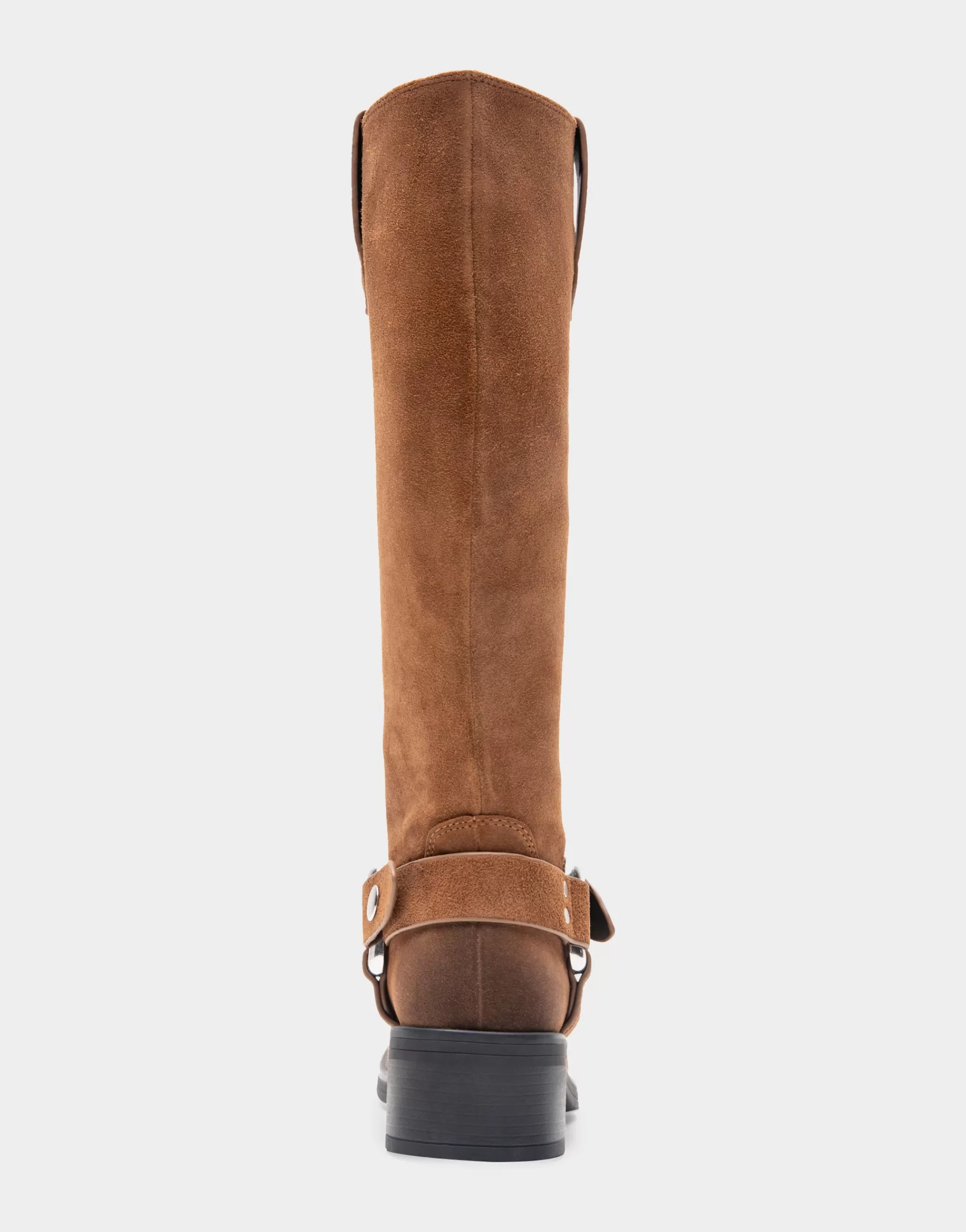 Aerosoles Heeled Boots | Tall Boots*Comfortable Women's Knee High Squared Toe Engineer Boot in Tobacco Suede