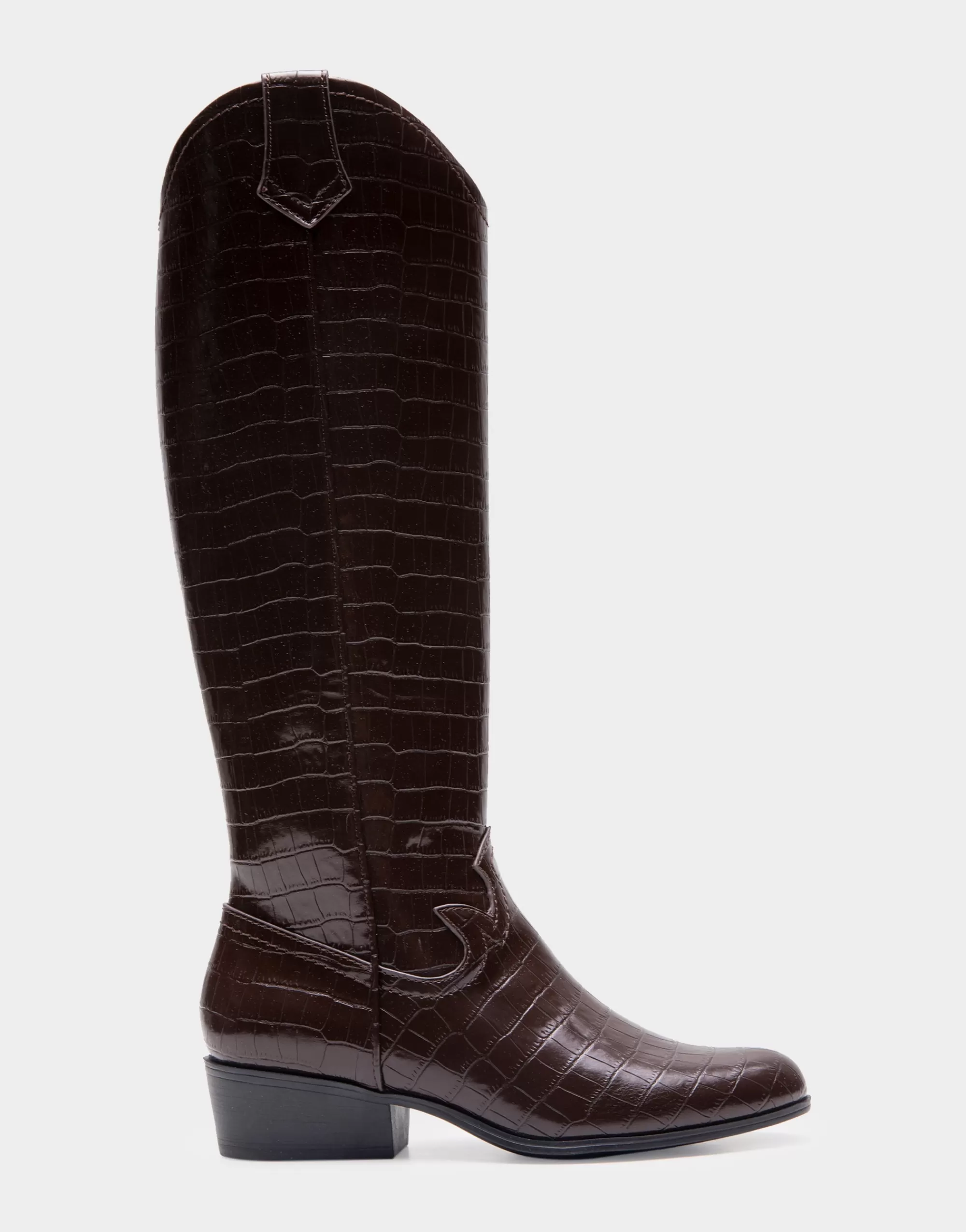 Aerosoles Heeled Boots | Tall Boots*Comfortable Women's Knee High Western Boot in Java Croco Faux Leather