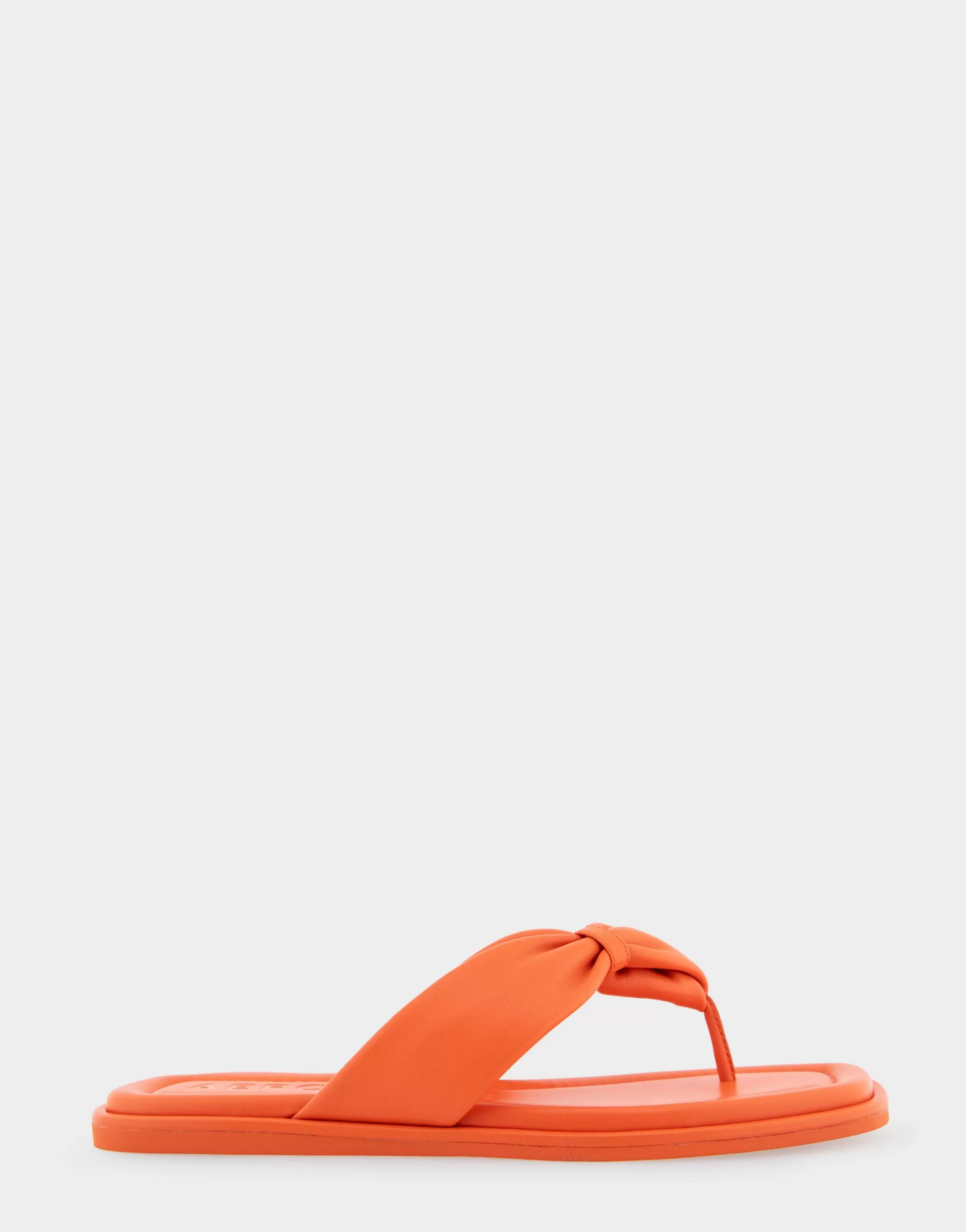 Aerosoles Flats*Comfortable Women's Knotted Thong Sandal in Mandarin Leather