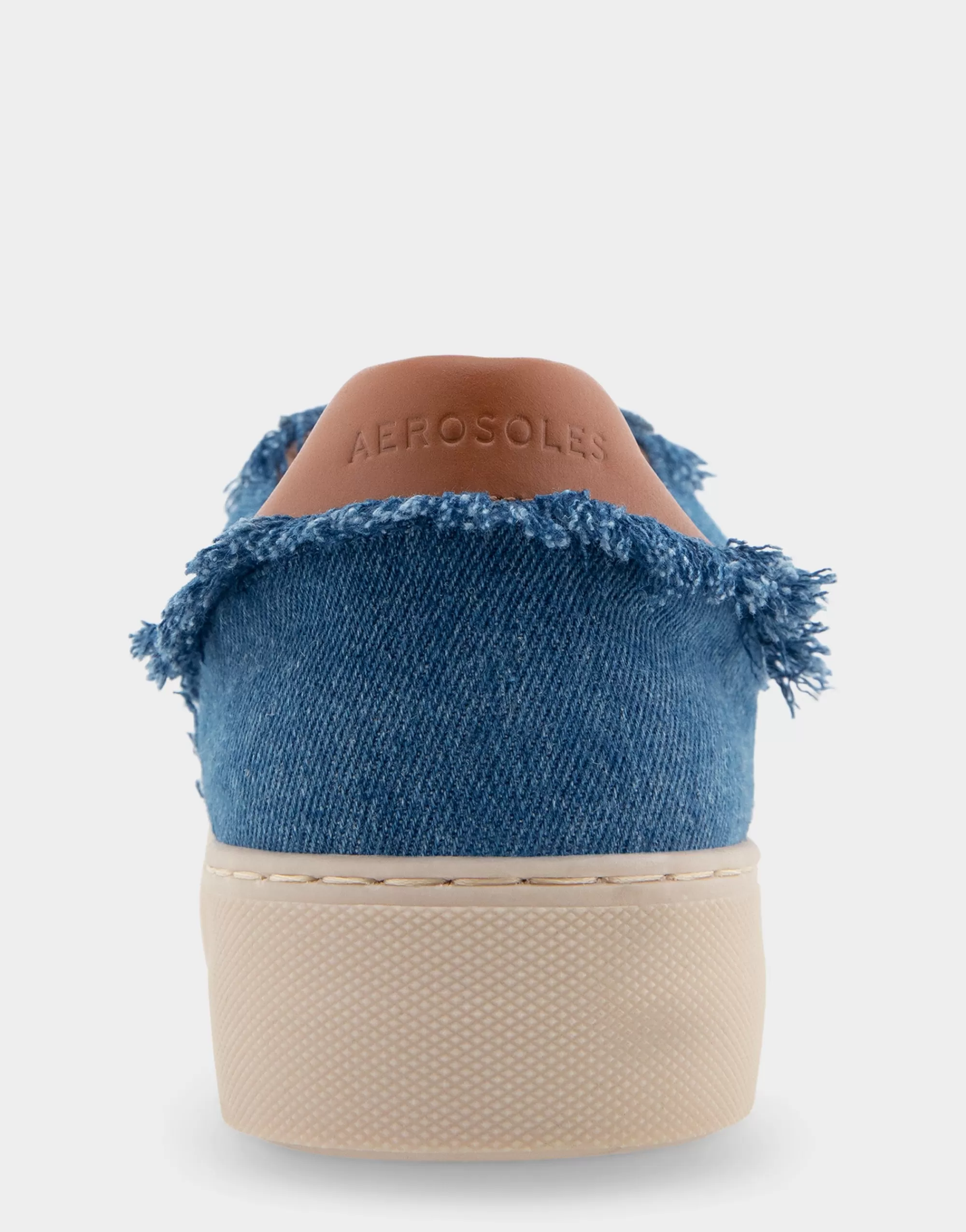 Aerosoles Flatforms | Wedges*Comfortable Women's Lace Up Hidden Wedge Sneaker in Denim Fabric Denim Fabric