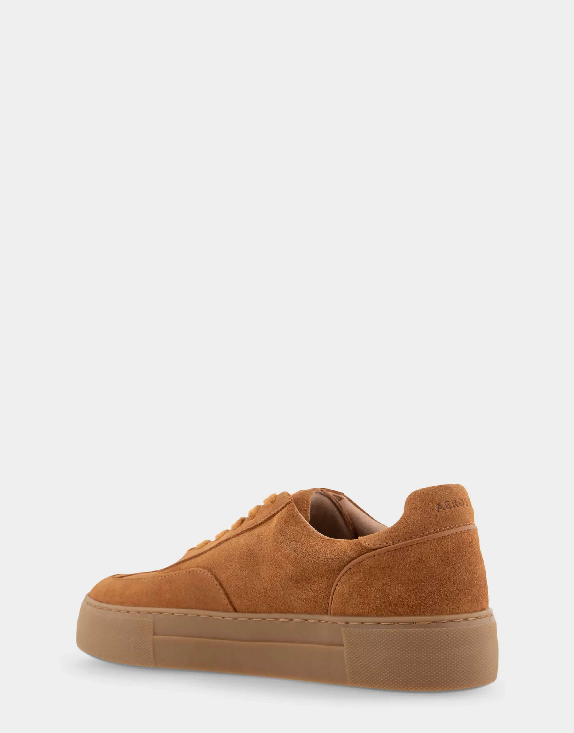 Aerosoles Flatforms | Wedges*Comfortable Women's Lace Up Hidden Wedge Sneaker in Tan Suede