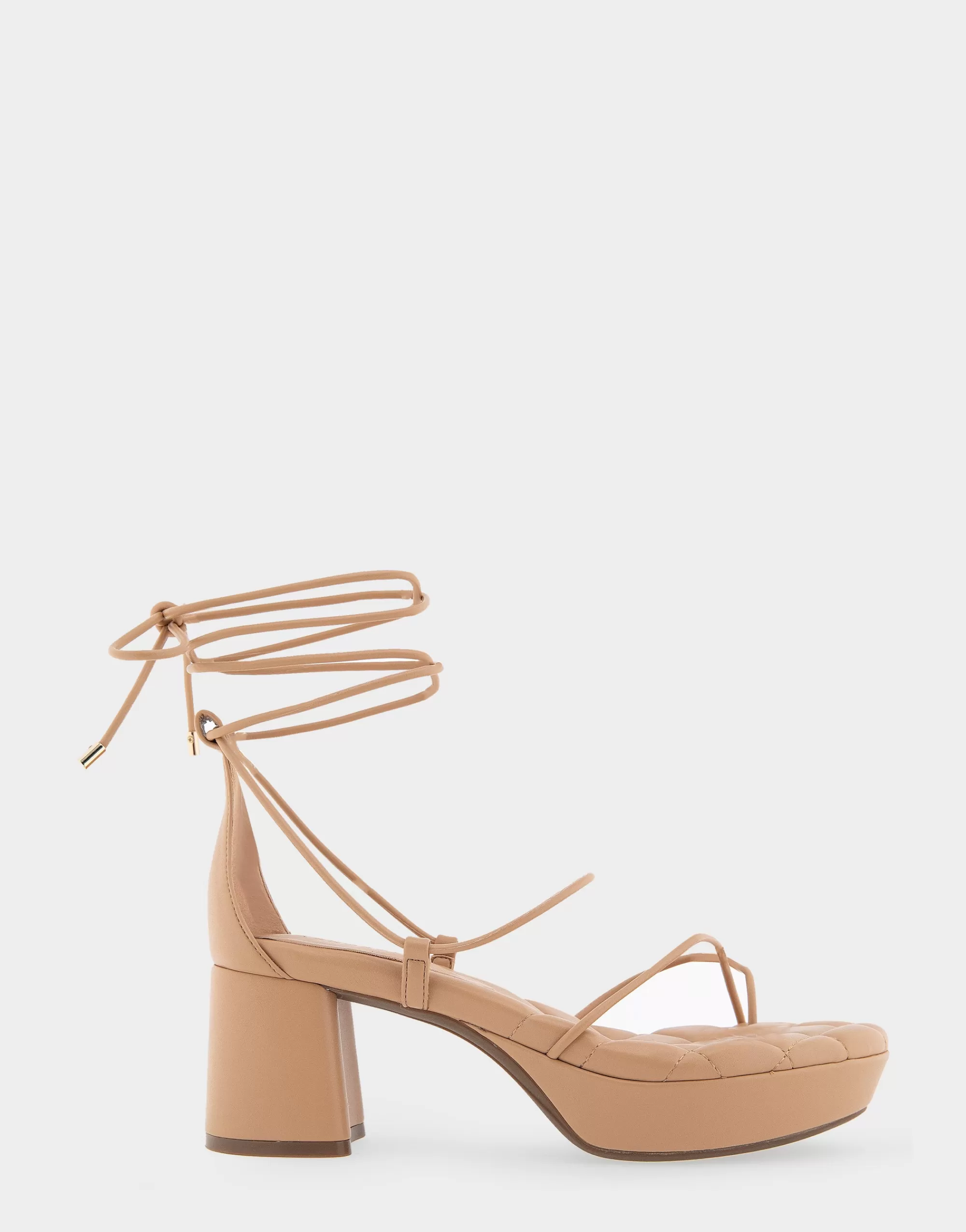 Aerosoles Platforms*Comfortable Women's Lace Up Platform Sandal in Doe Faux Leather