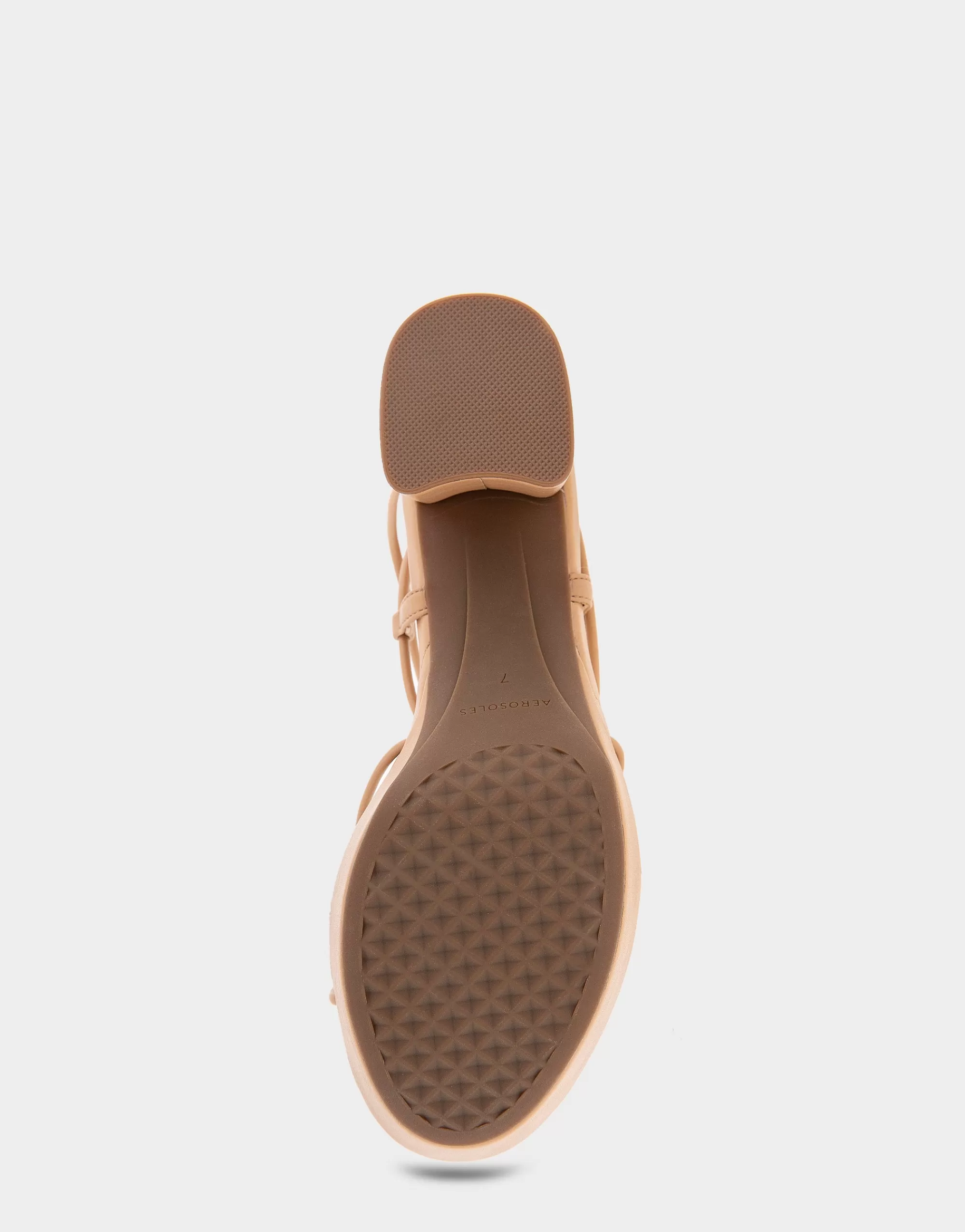 Aerosoles Platforms*Comfortable Women's Lace Up Platform Sandal in Doe Faux Leather