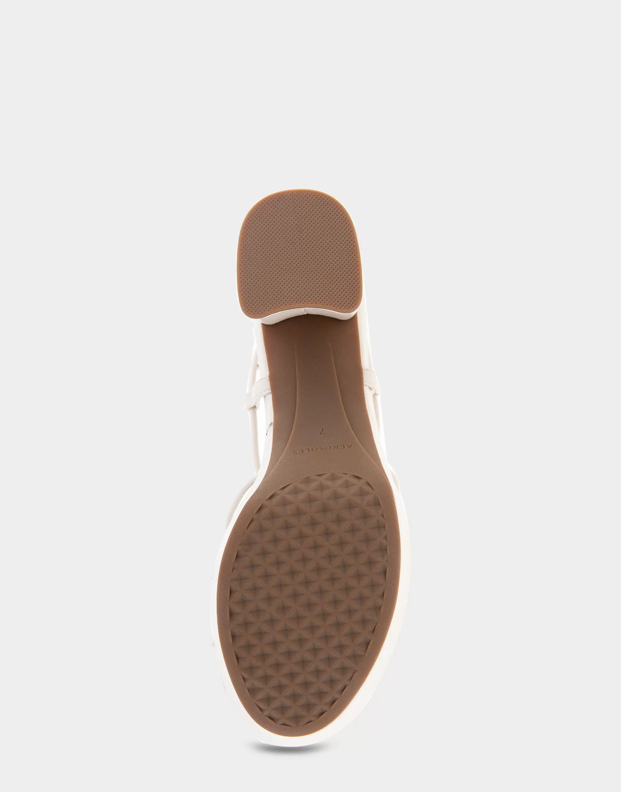 Aerosoles Platforms*Comfortable Women's Lace Up Platform Sandal in Eggnog Faux Leather