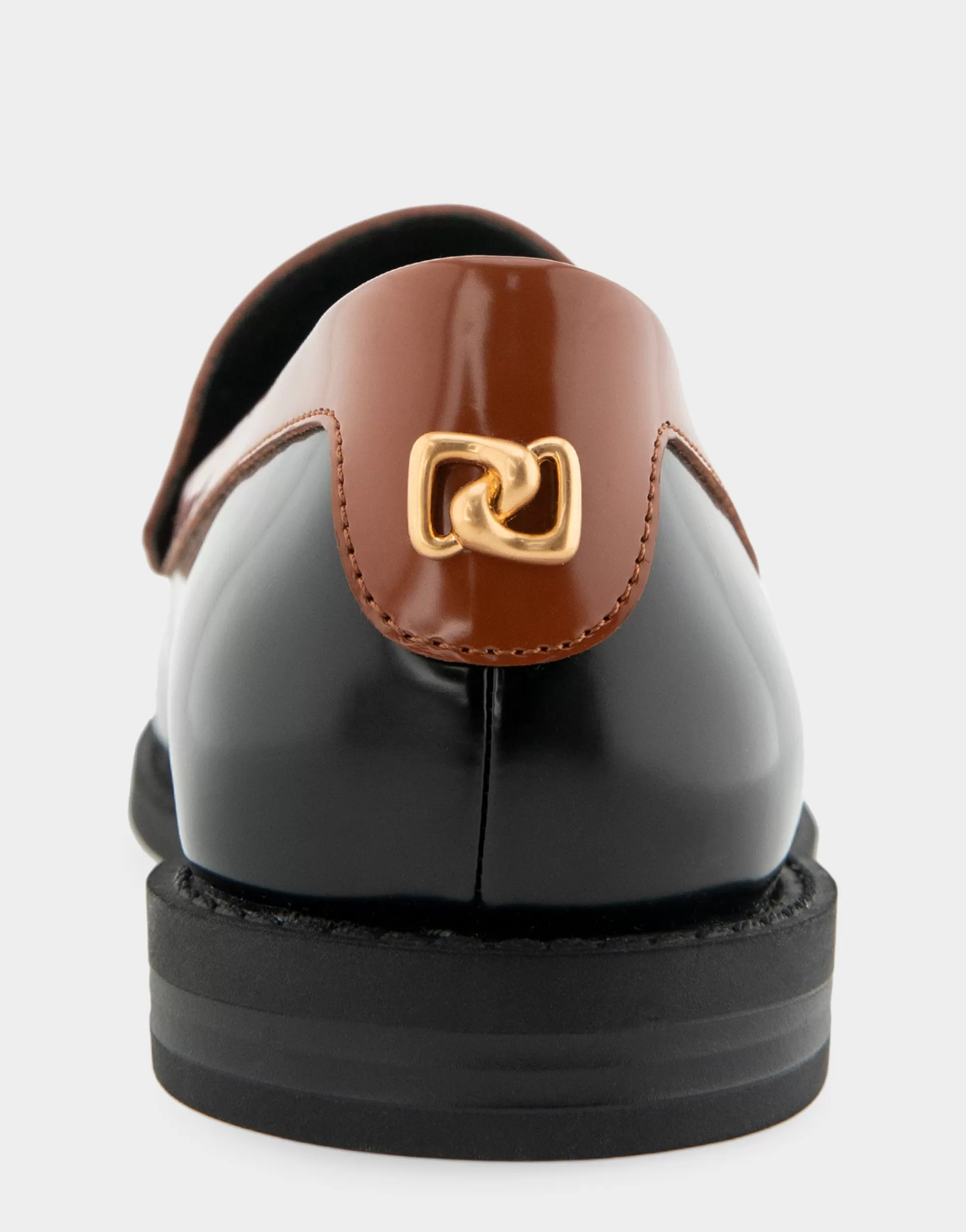 Aerosoles Wide Width Flats | Loafers*Comfortable Women's Lightweight Flexible Tailored Weejun Loafer in Black Combo Faux Leather Faux Leather