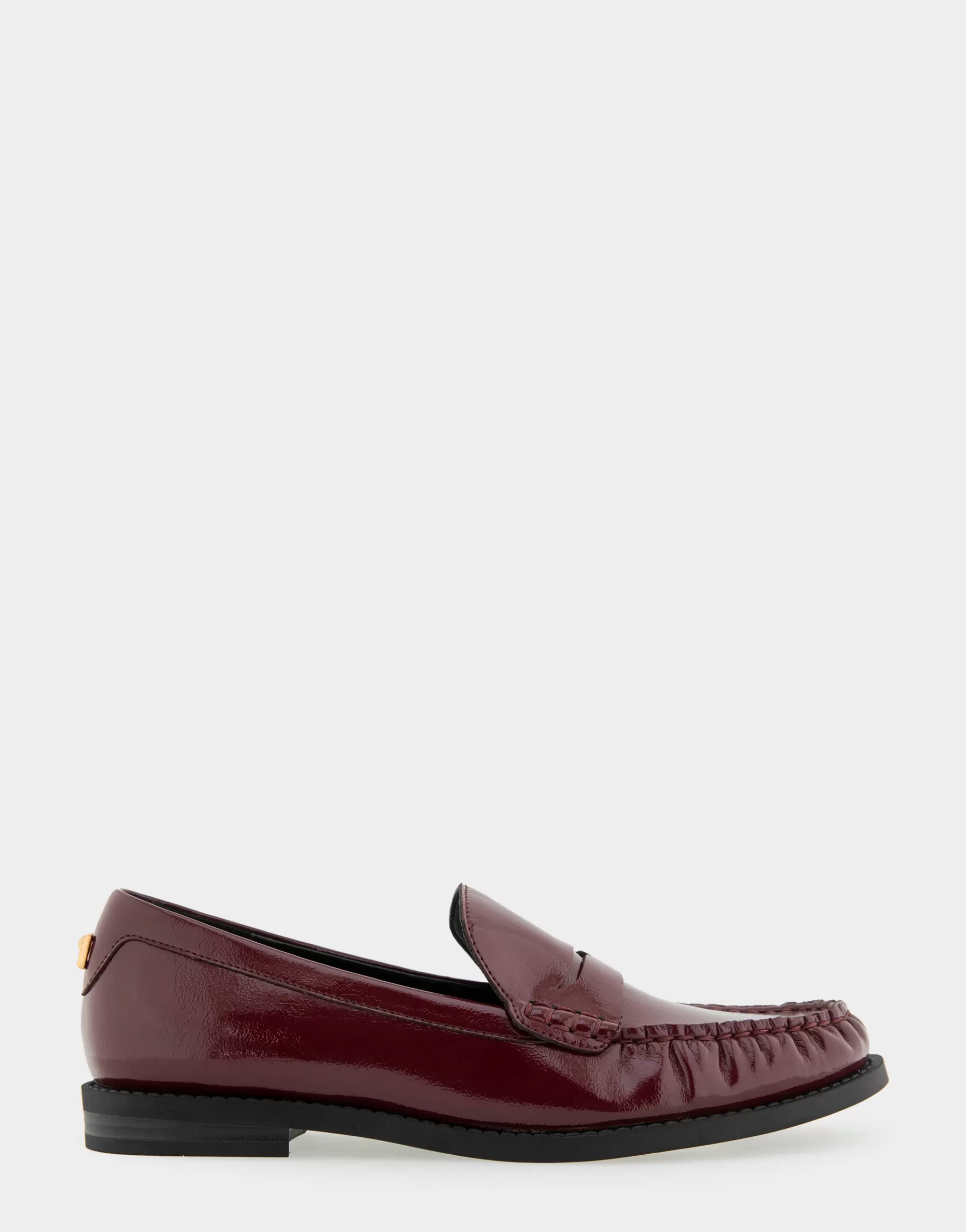 Aerosoles Loafers*Comfortable Women's Lightweight Flexible Tailored Weejun Loafer in Burgundy Crinkled Patent Faux Leather Patent Faux Leather