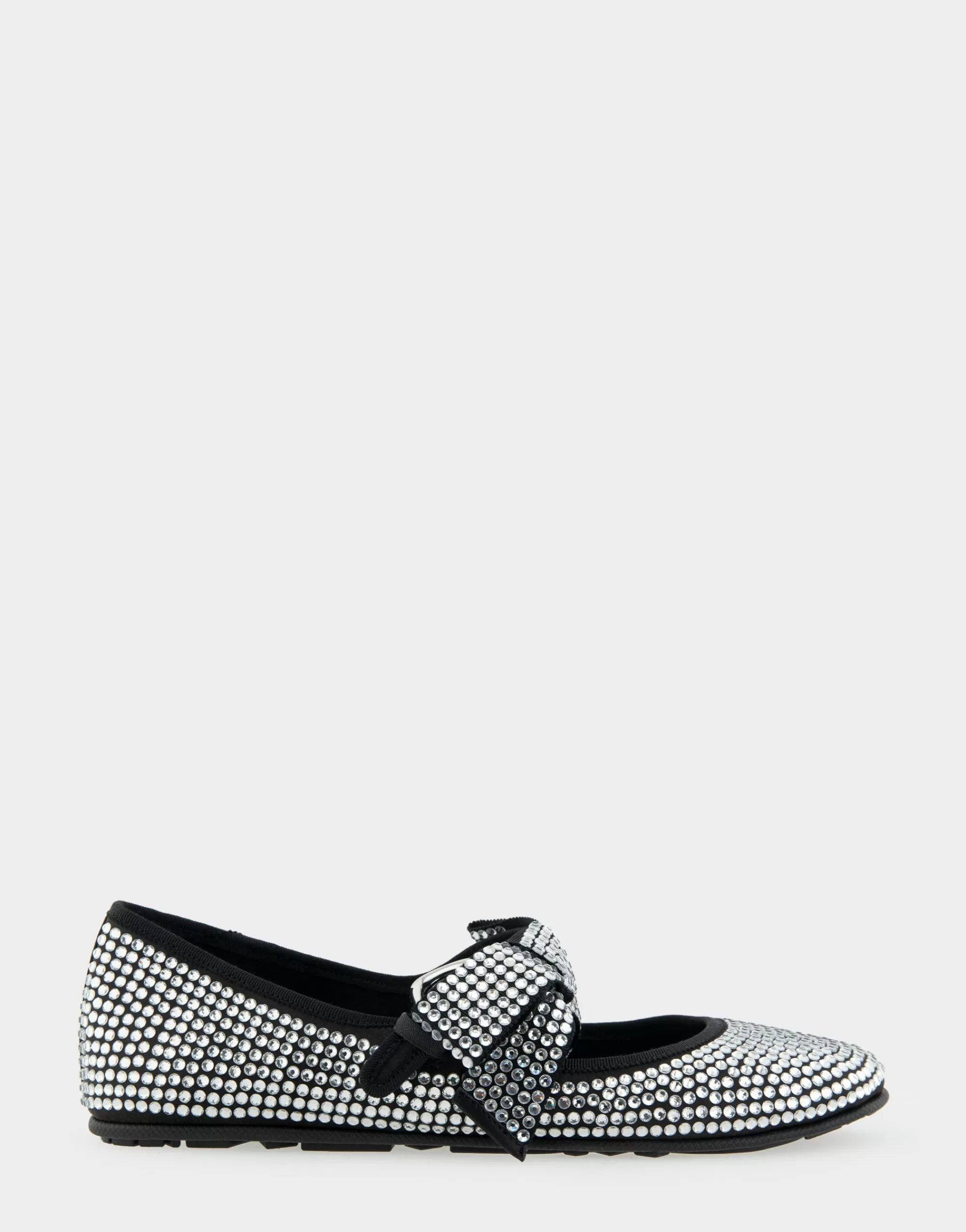 Aerosoles Wedges*Comfortable Women's Mary Jane Flat in Black Satin Crystal