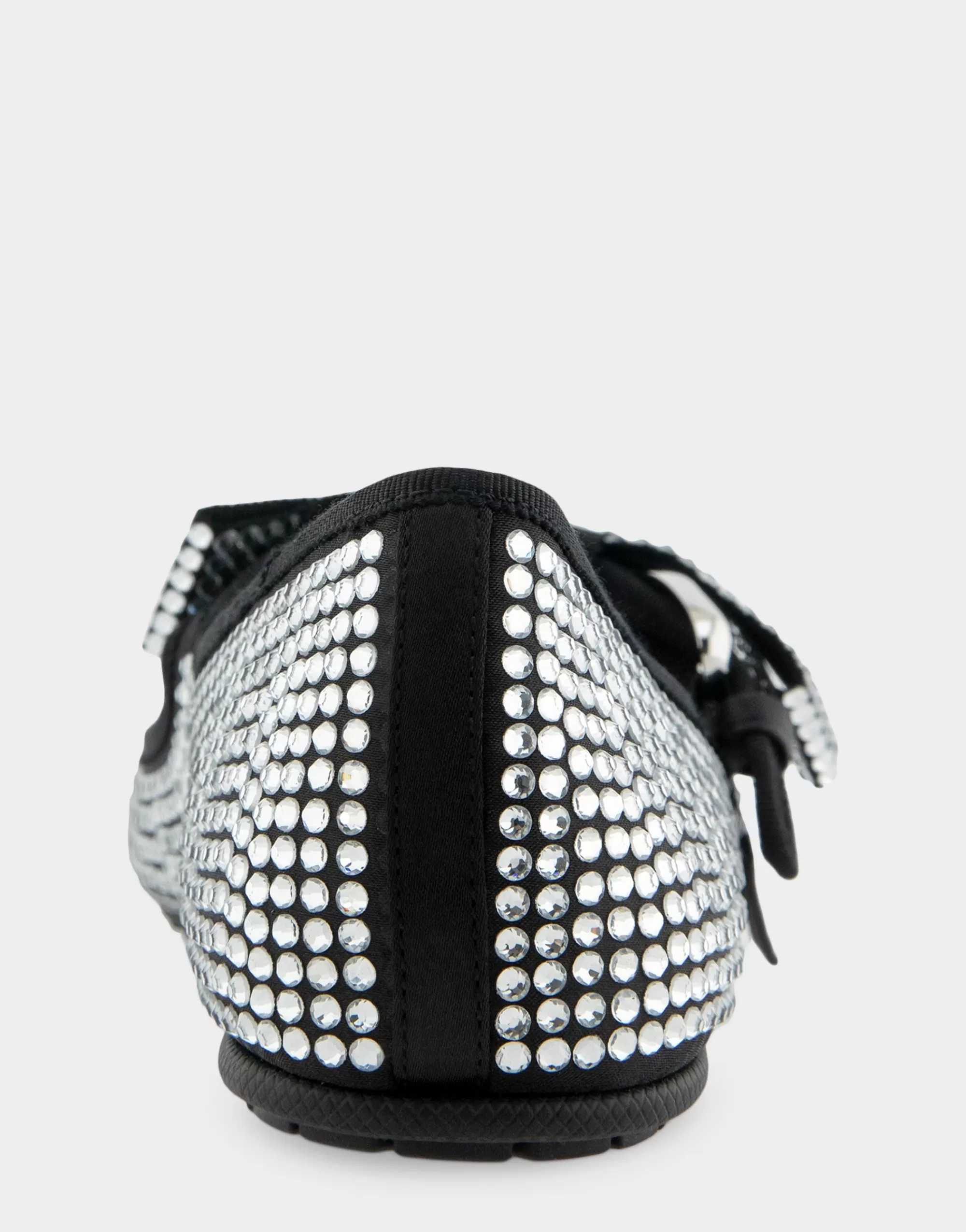 Aerosoles Wedges*Comfortable Women's Mary Jane Flat in Black Satin Crystal