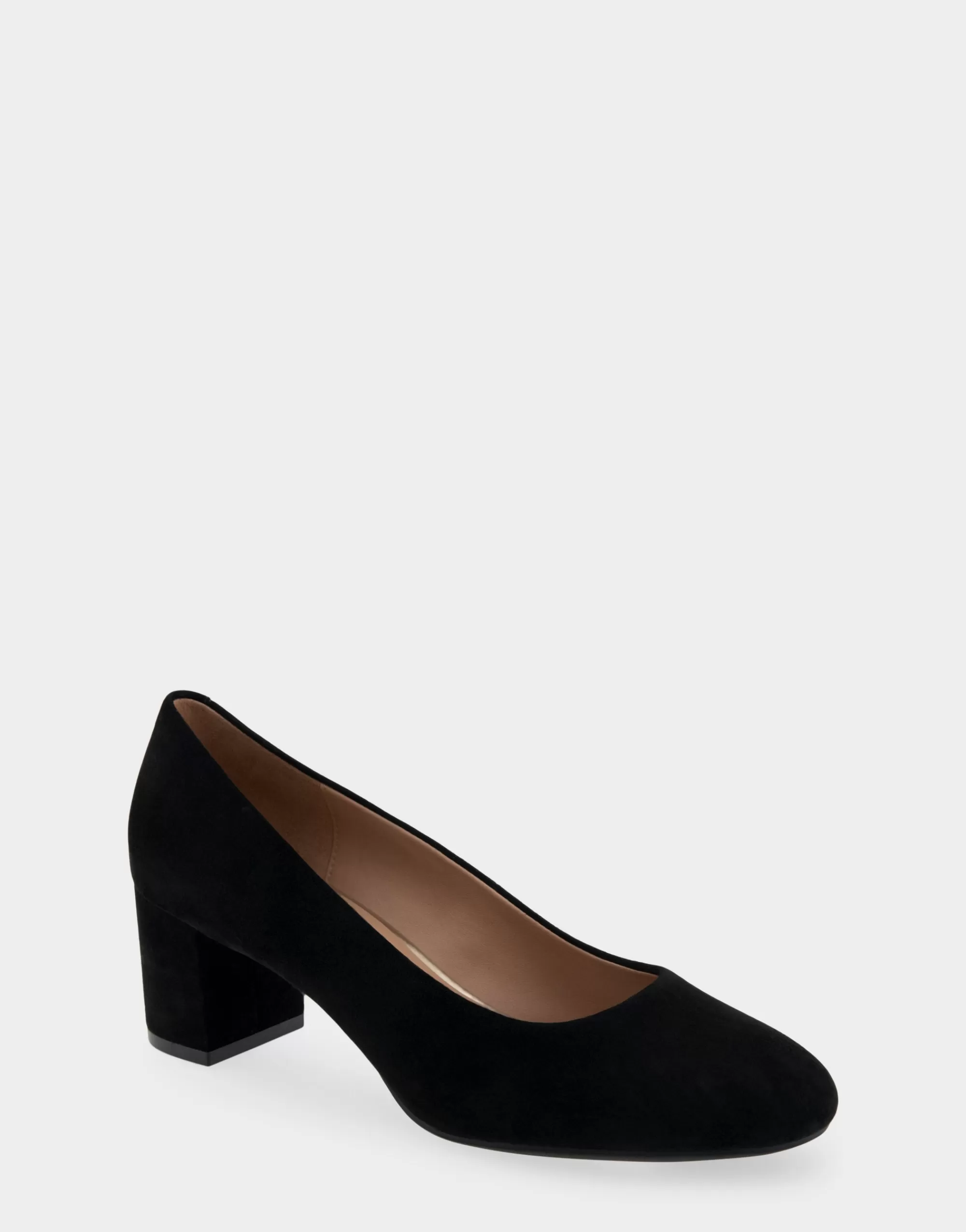 Aerosoles Clogs & Mules | Pumps*Comfortable Women's Mid Heel Pump in Black Genuine Suede