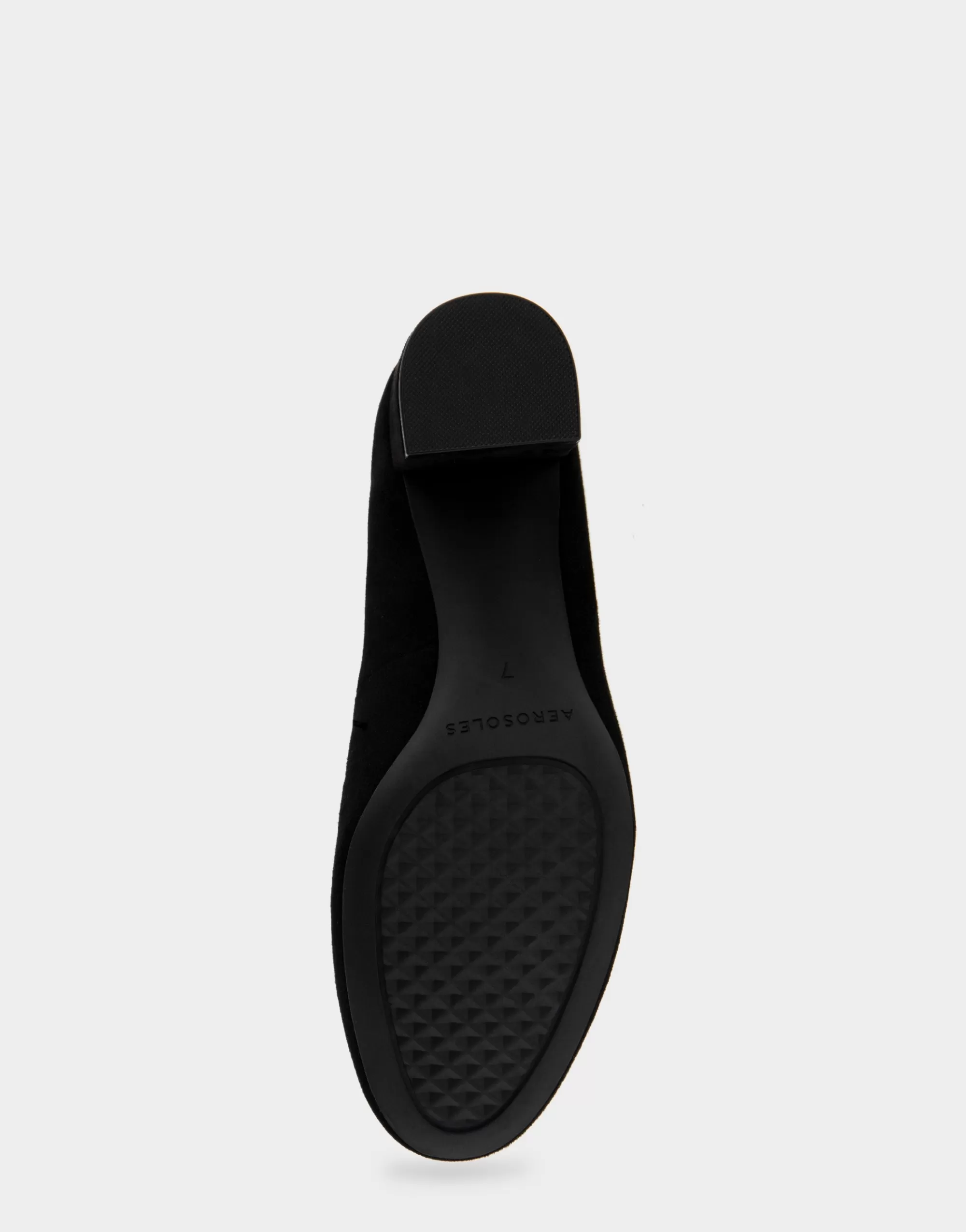 Aerosoles Clogs & Mules | Pumps*Comfortable Women's Mid Heel Pump in Black Genuine Suede