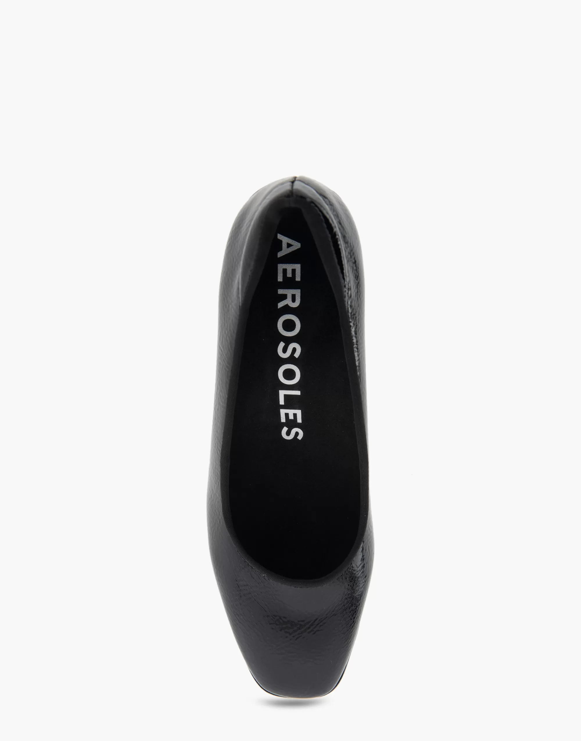 Aerosoles Clogs & Mules | Pumps*Comfortable Women's Mid Heel Pump in Black Patent Faux Leather