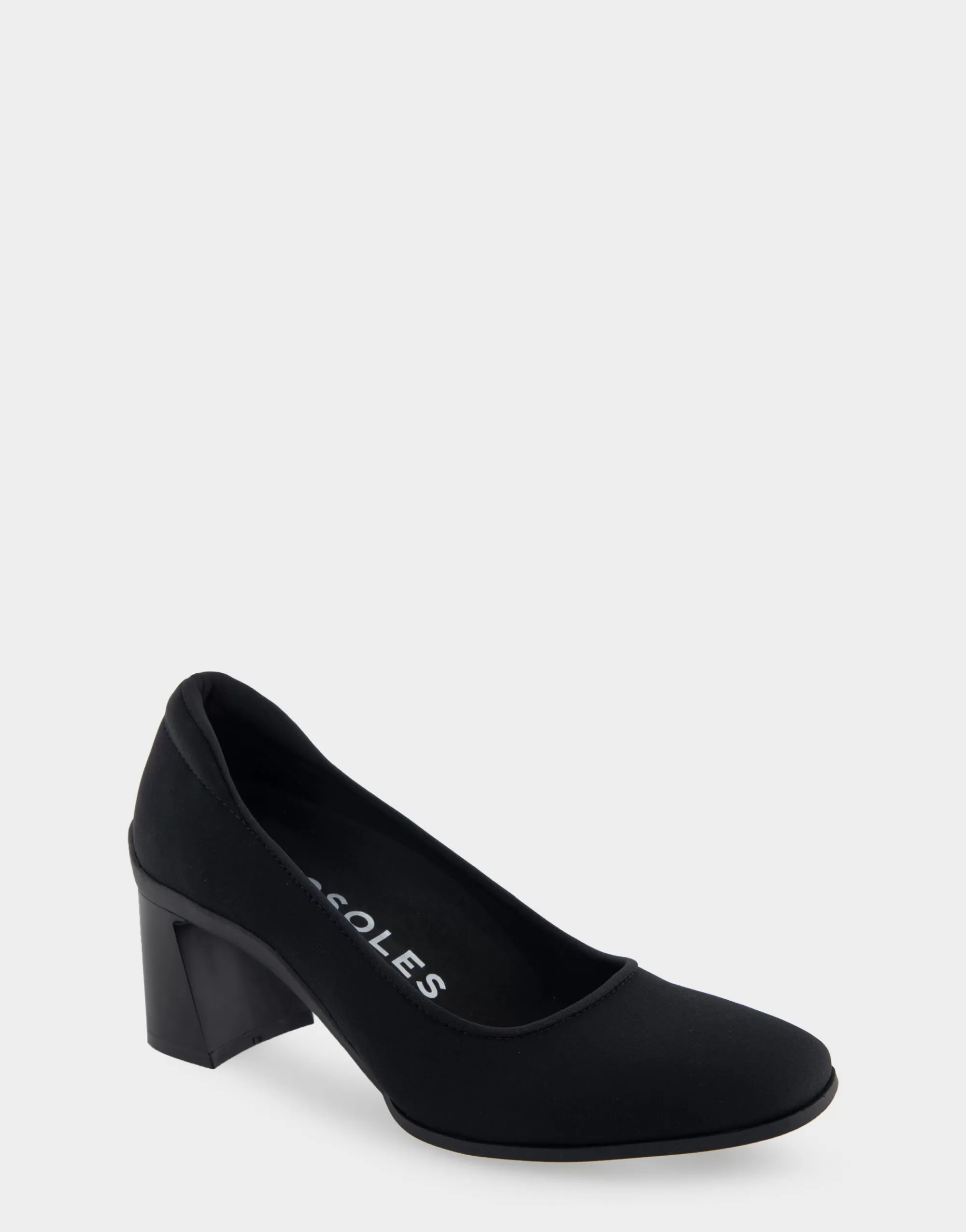Aerosoles Clogs & Mules | Pumps*Comfortable Women's Mid Heel Pump in Black Stretch Fabric Stretch Fabric