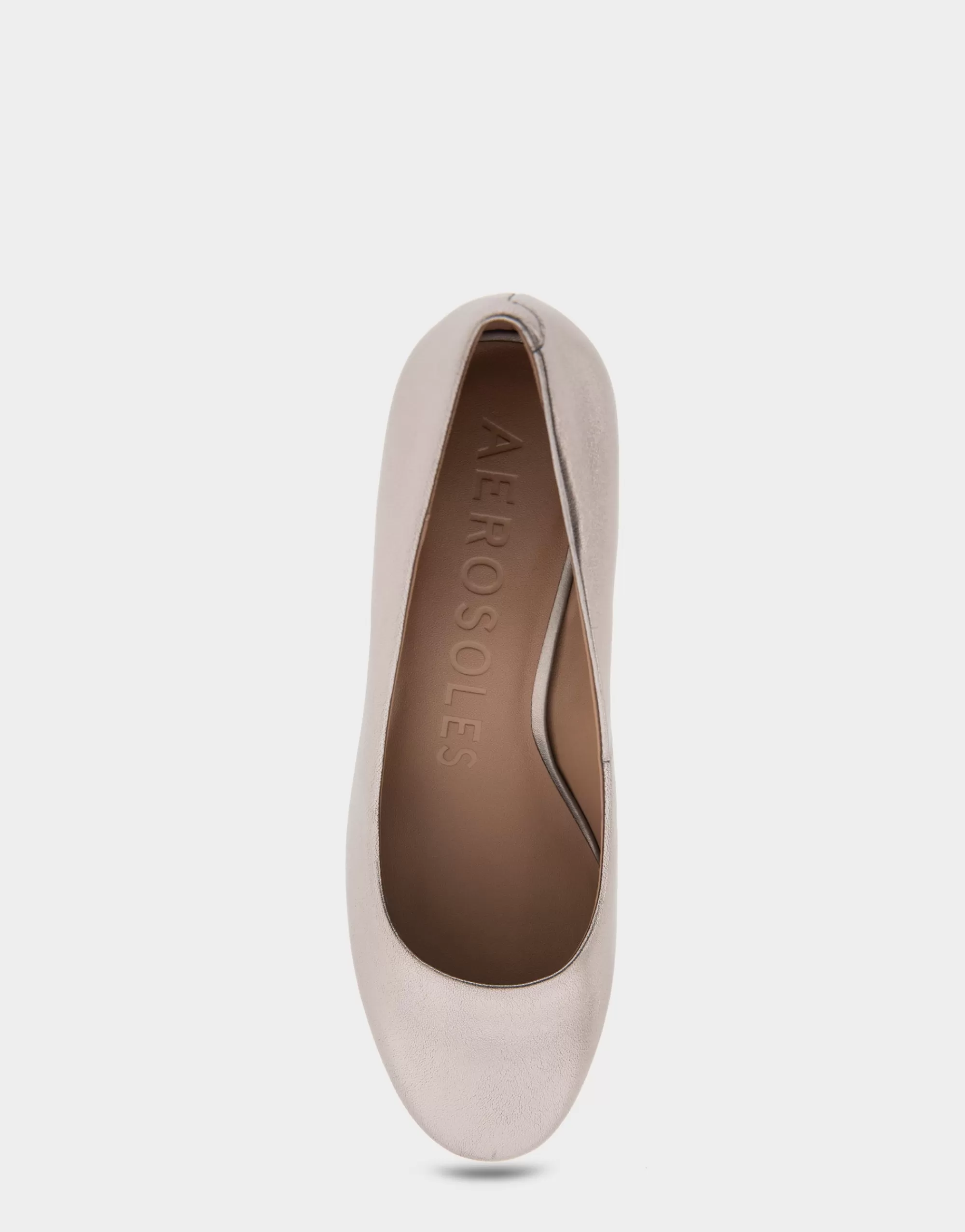 Aerosoles Clogs & Mules | Pumps*Comfortable Women's Mid Heel Pump in Champagne Genuine Leather