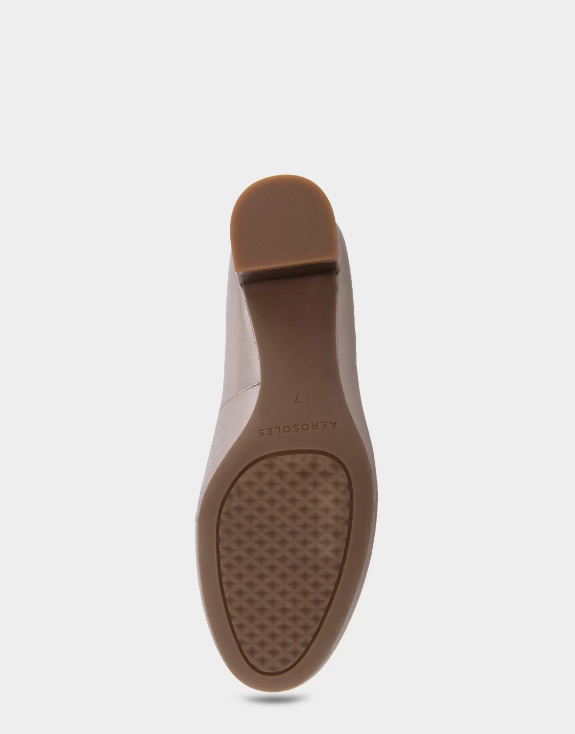 Aerosoles Clogs & Mules | Pumps*Comfortable Women's Mid Heel Pump in Champagne Genuine Leather
