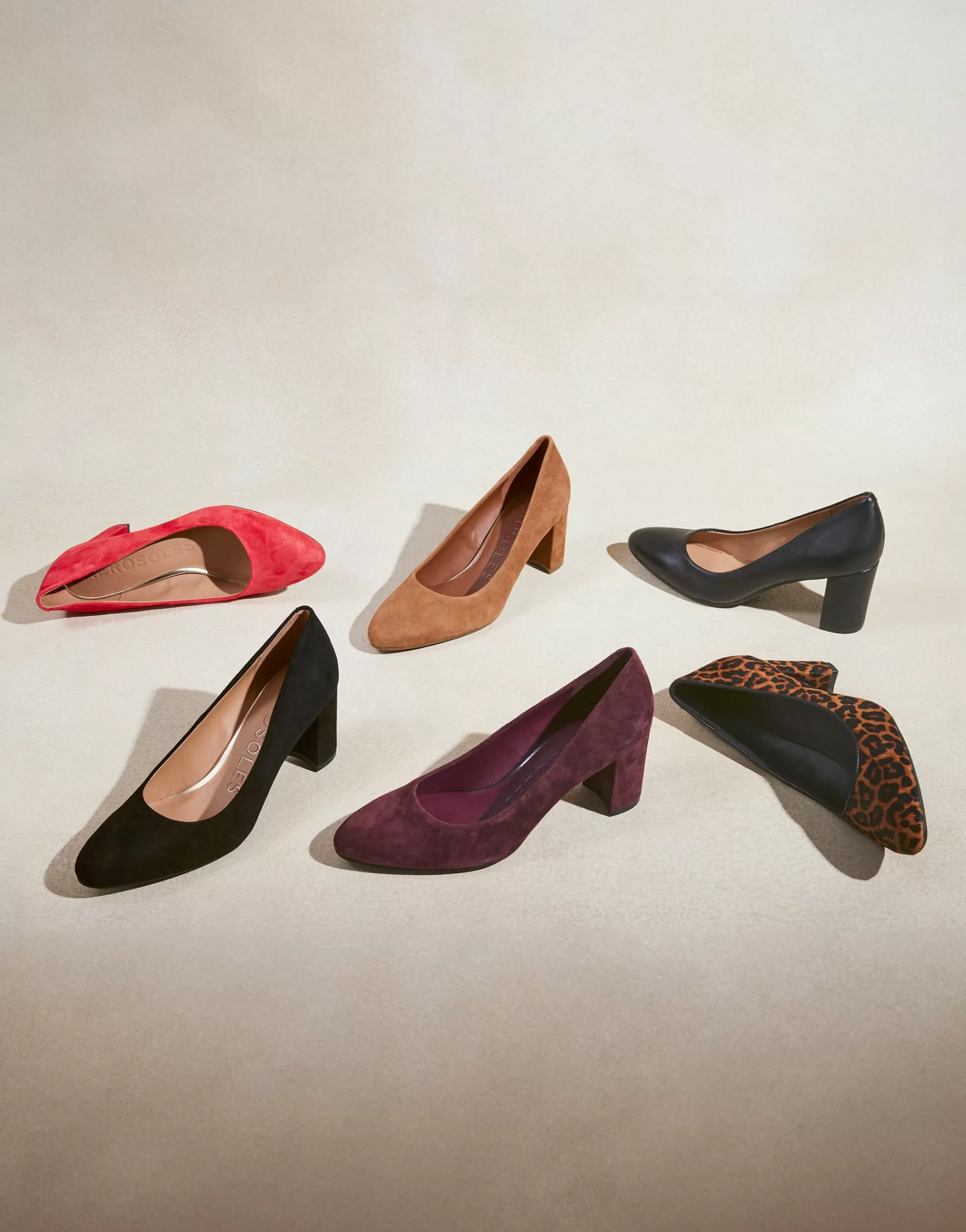Aerosoles Clogs & Mules | Pumps*Comfortable Women's Mid Heel Pump in Genuine Black Leather