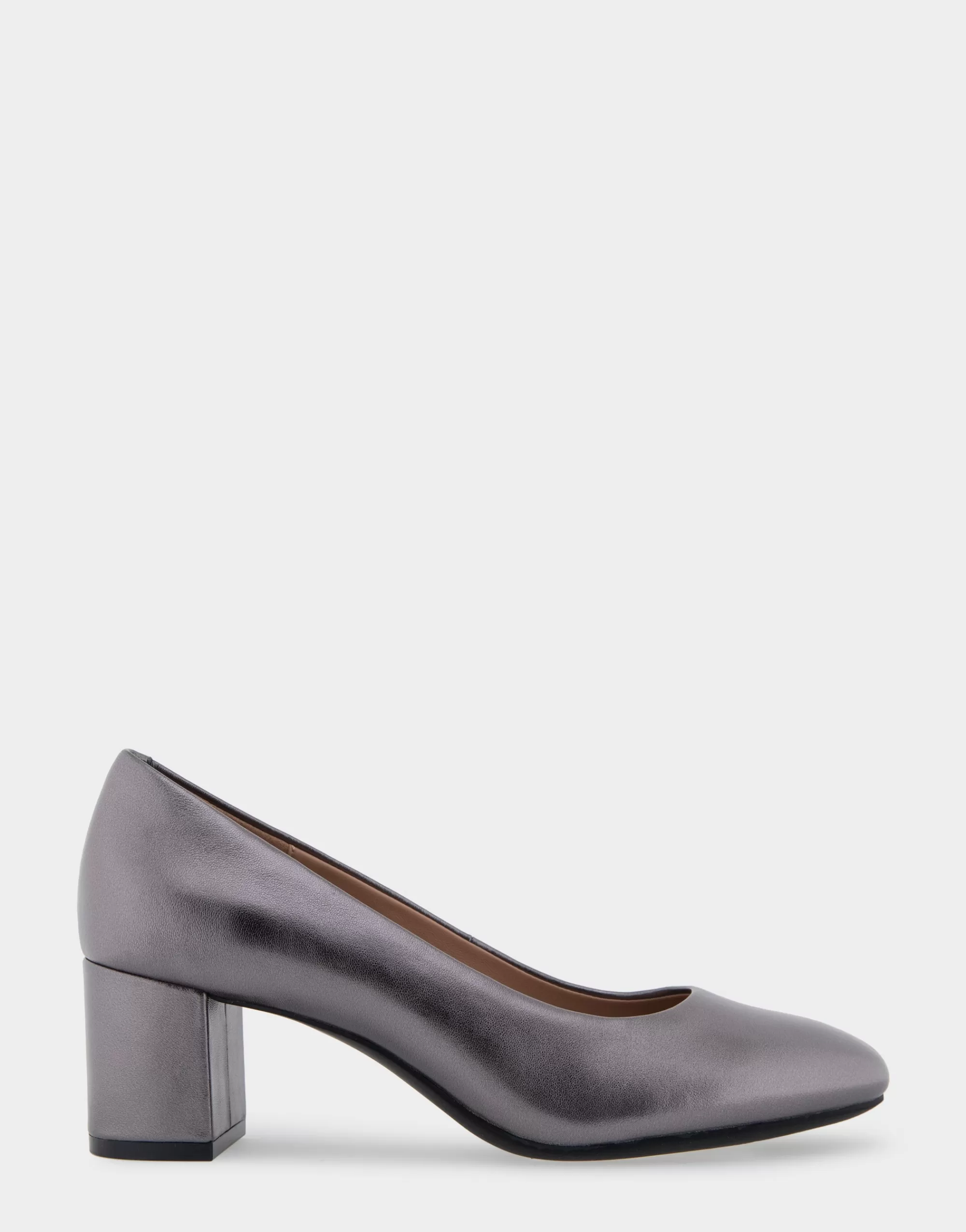 Aerosoles Clogs & Mules | Pumps*Comfortable Women's Mid Heel Pump in Gunmetal Genuine Leather