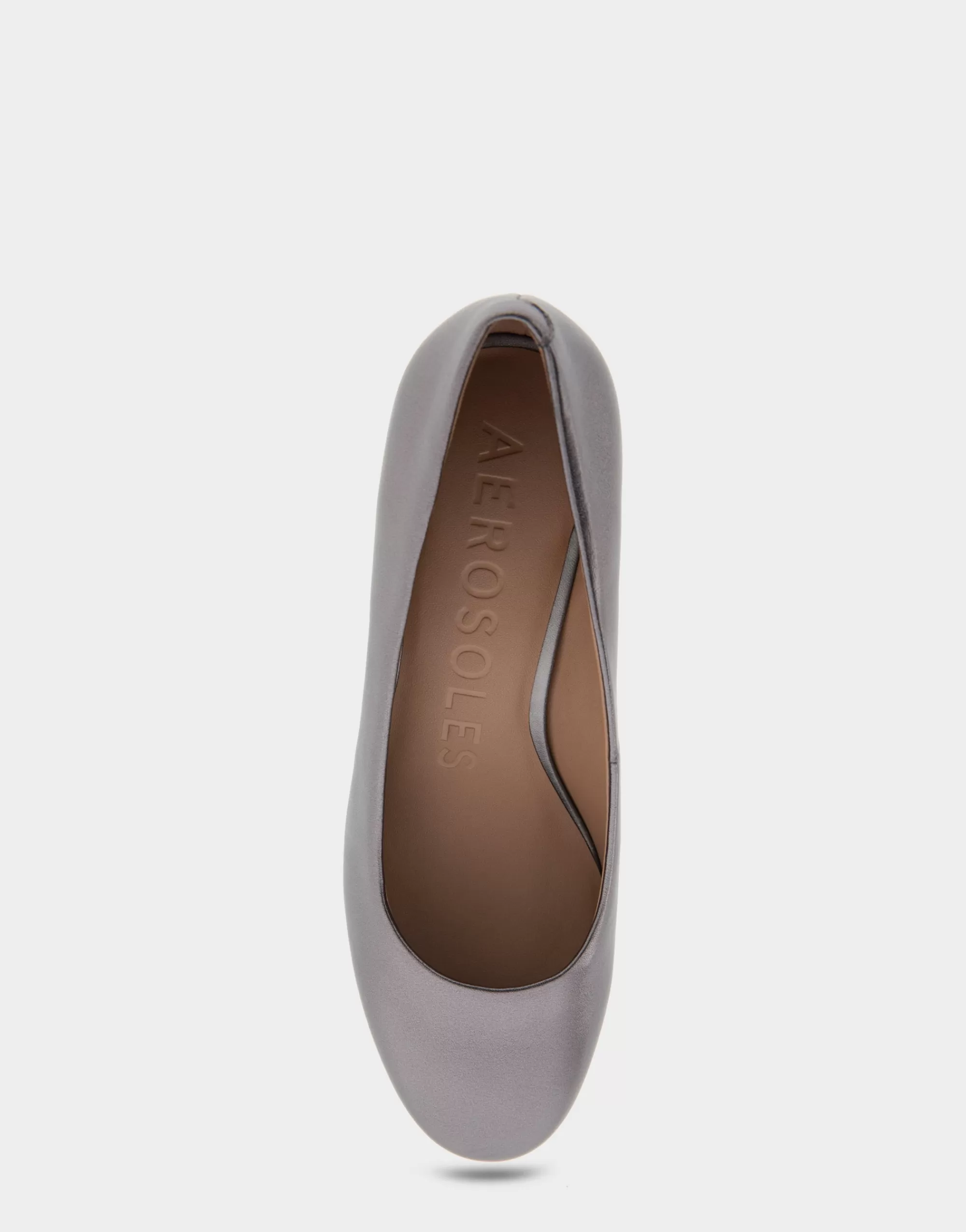 Aerosoles Clogs & Mules | Pumps*Comfortable Women's Mid Heel Pump in Gunmetal Genuine Leather