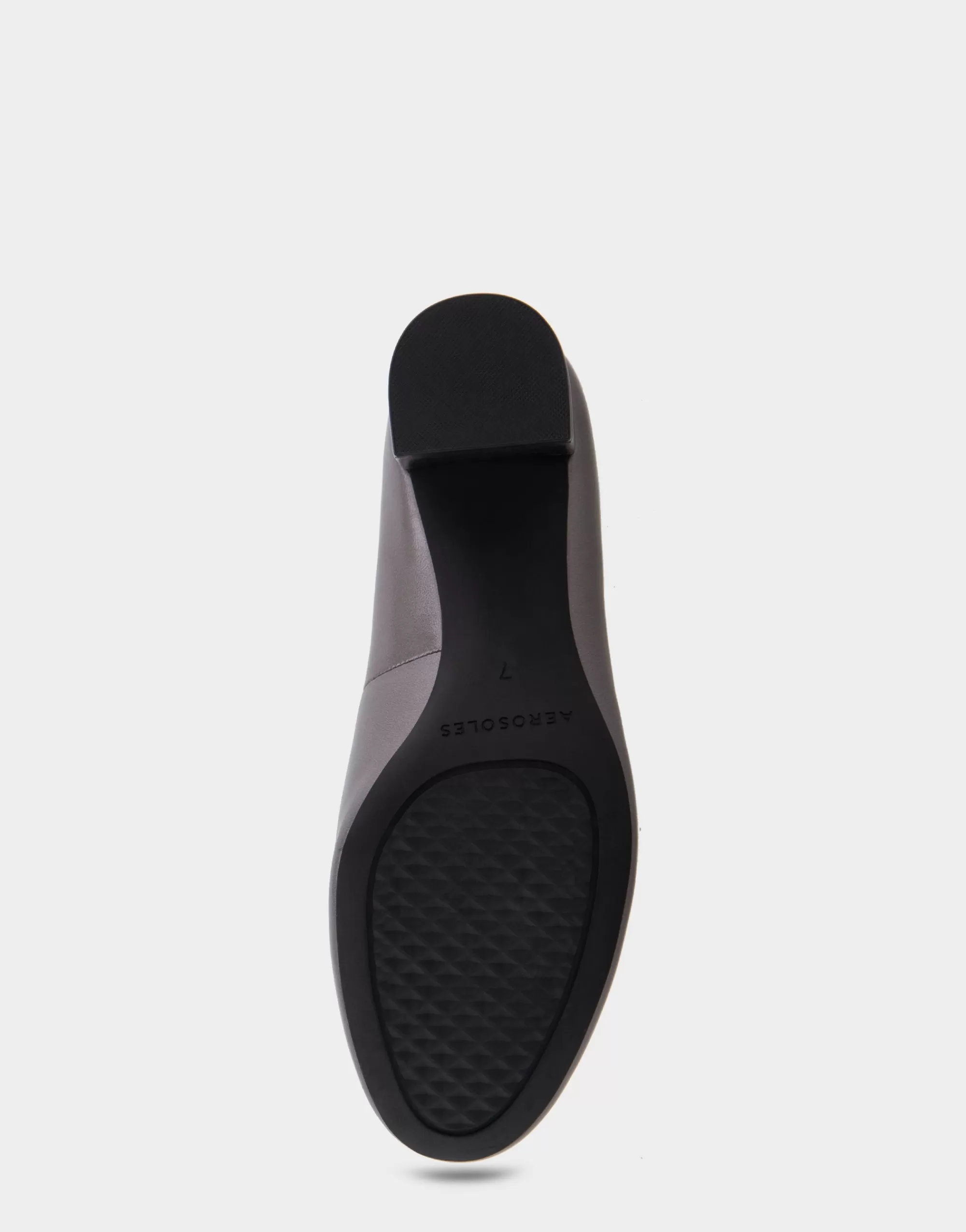 Aerosoles Clogs & Mules | Pumps*Comfortable Women's Mid Heel Pump in Gunmetal Genuine Leather