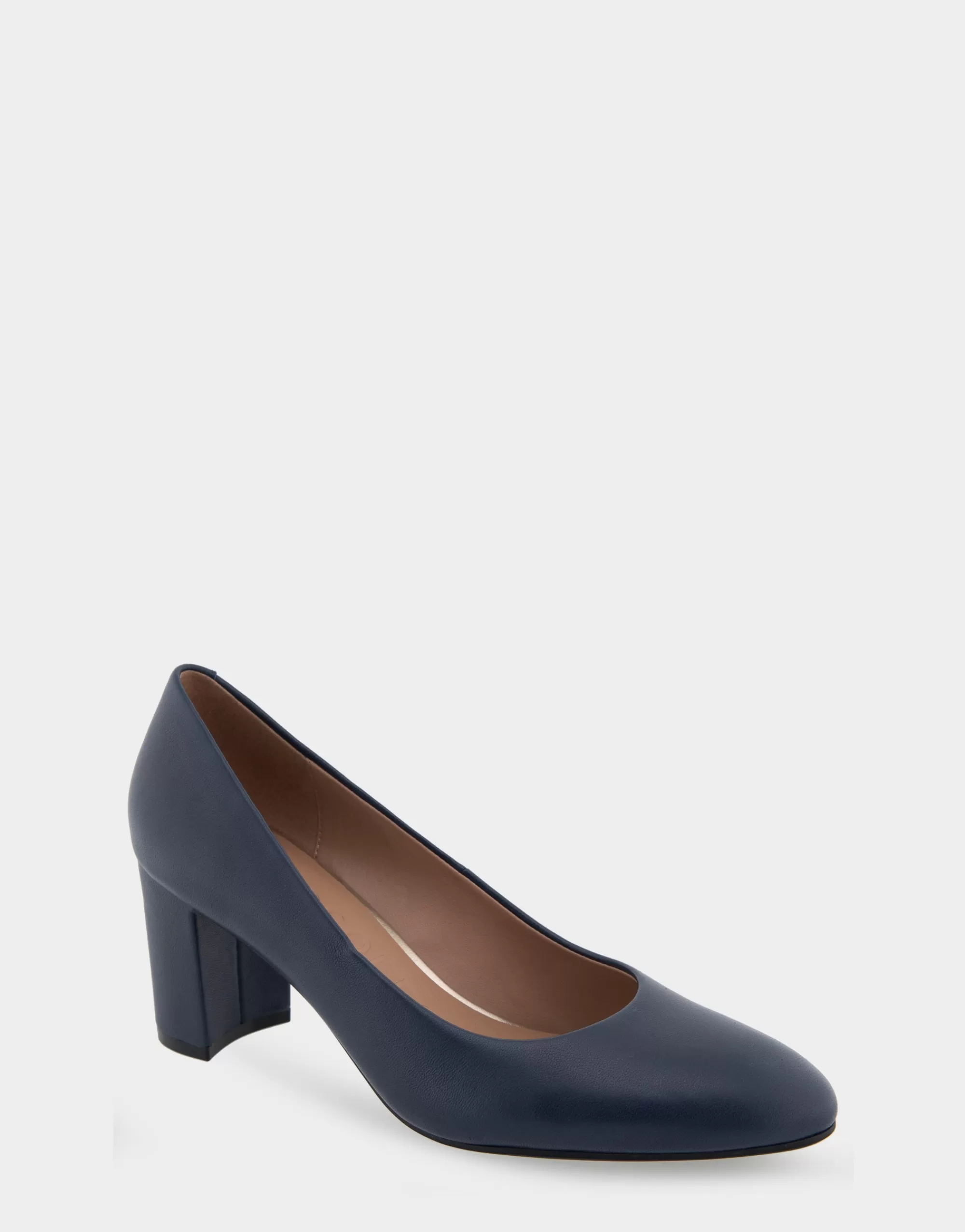 Aerosoles Clogs & Mules | Pumps*Comfortable Women's Mid Heel Pump in Navy Genuine Leather