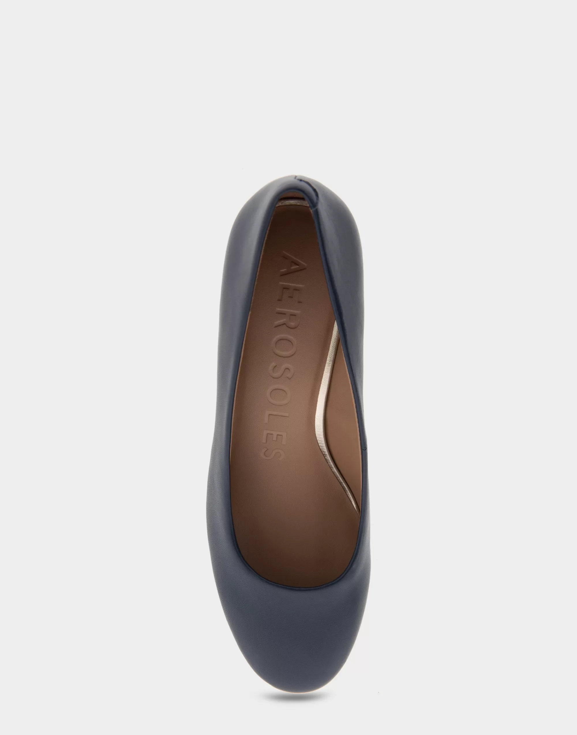 Aerosoles Clogs & Mules | Pumps*Comfortable Women's Mid Heel Pump in Navy Genuine Leather