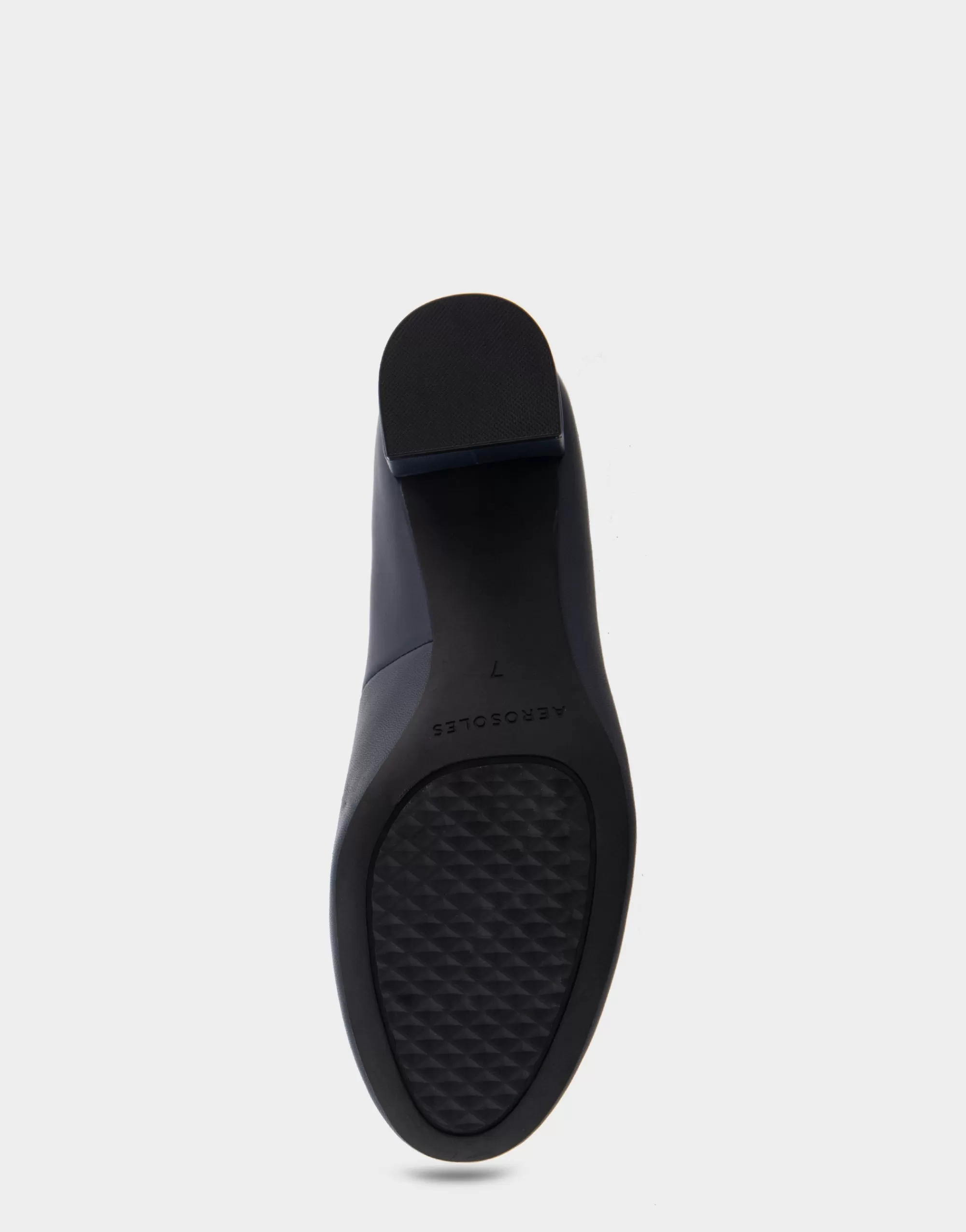 Aerosoles Clogs & Mules | Pumps*Comfortable Women's Mid Heel Pump in Navy Genuine Leather