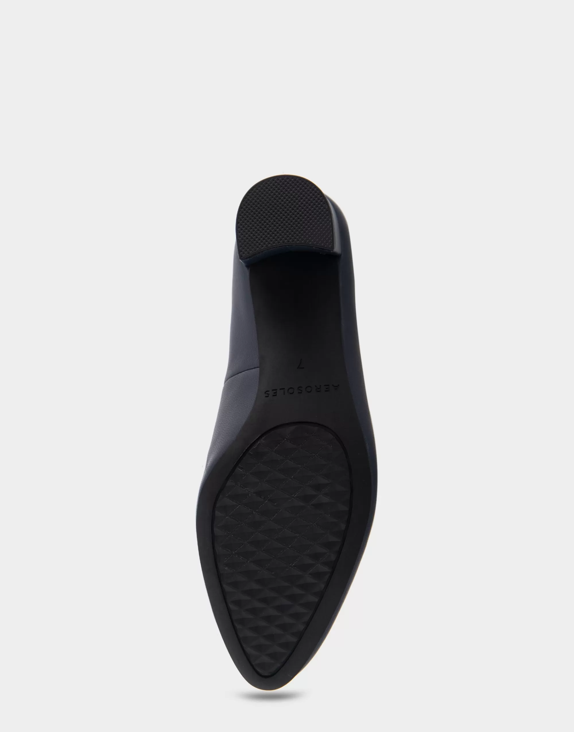 Aerosoles Clogs & Mules | Pumps*Comfortable Women's Mid Heel Pump in Navy Genuine Leather