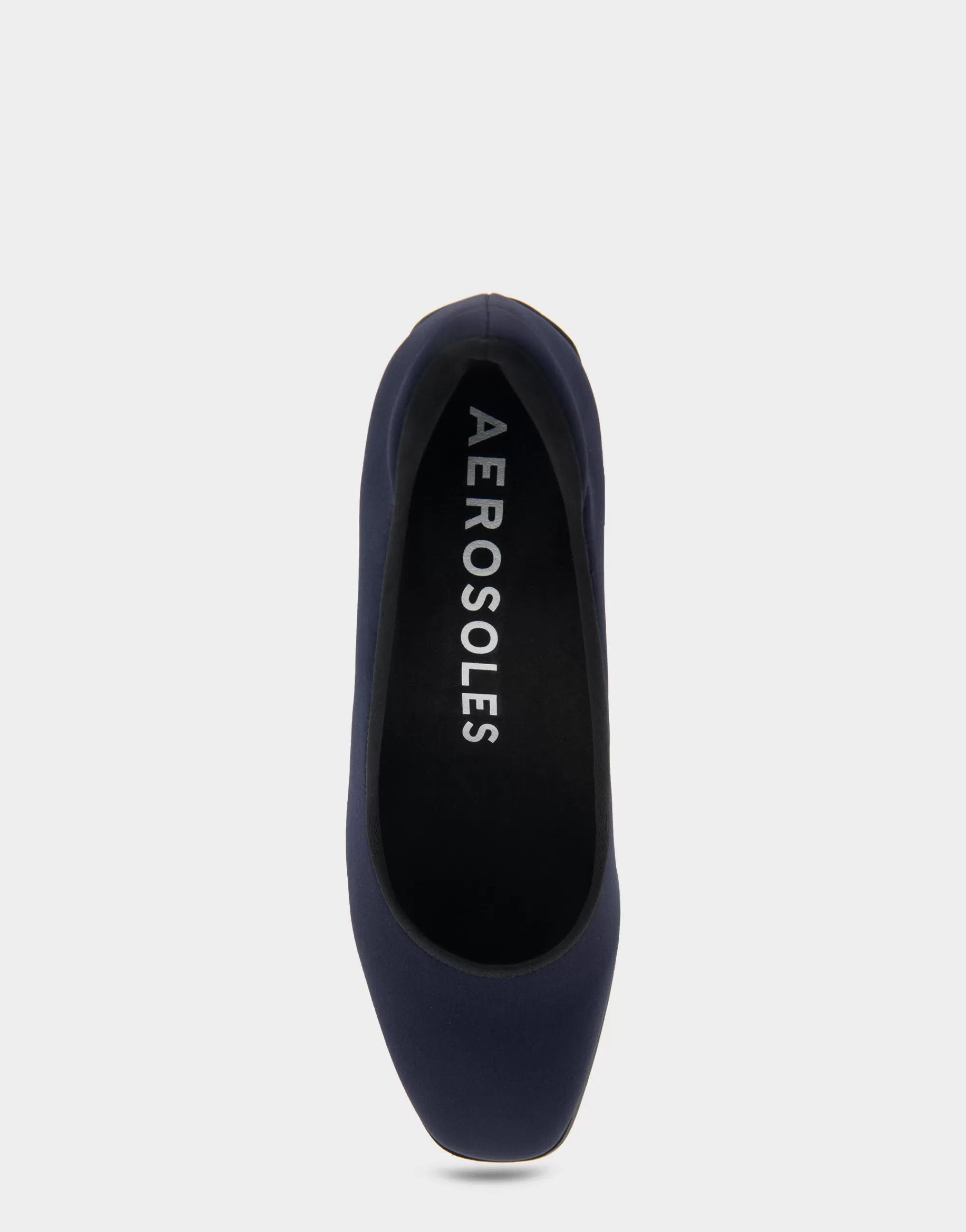 Aerosoles Clogs & Mules | Pumps*Comfortable Women's Mid Heel Pump in Navy Stretch Gabardine Fabric