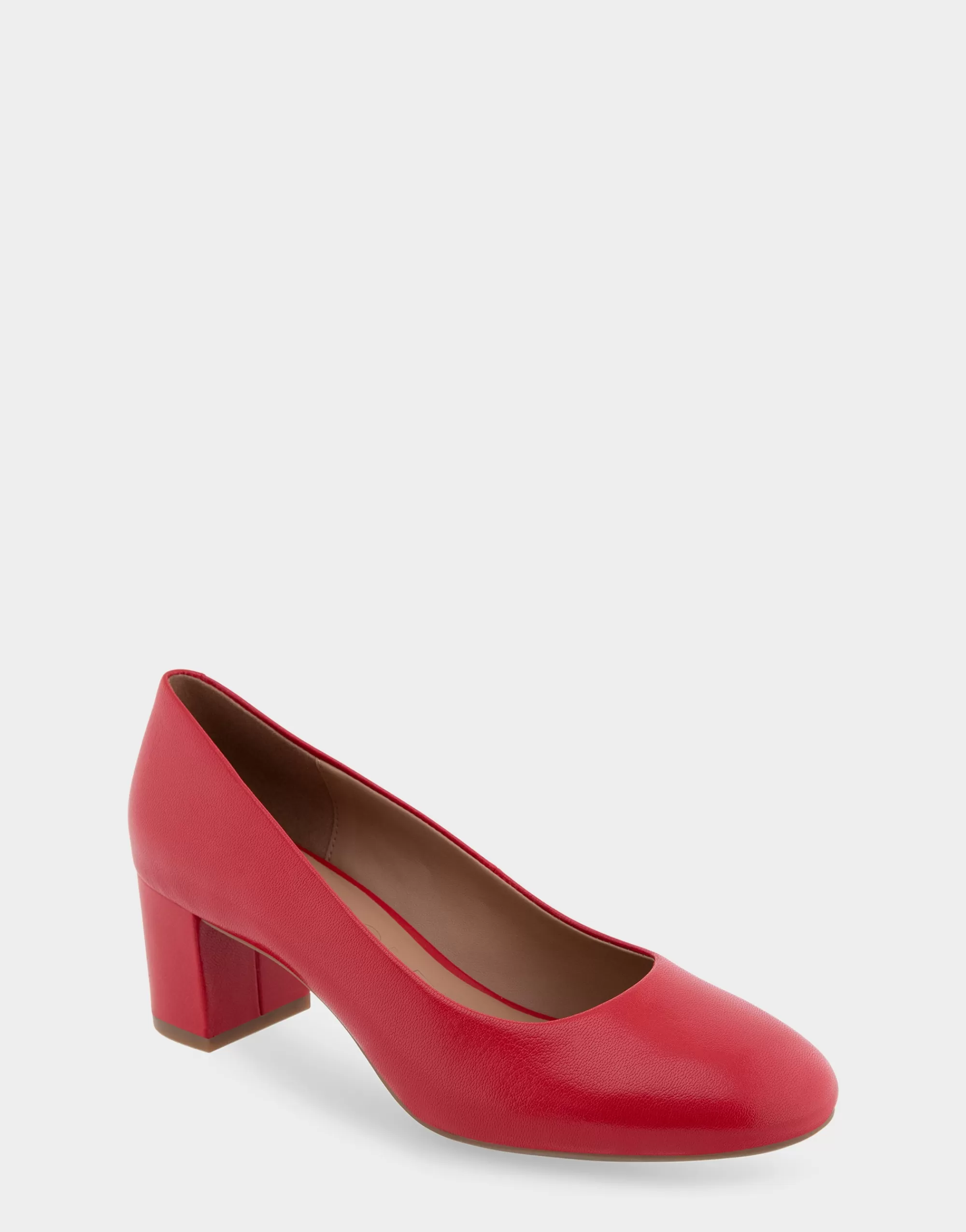 Aerosoles Clogs & Mules | Pumps*Comfortable Women's Mid Heel Pump in Racing Red Leather