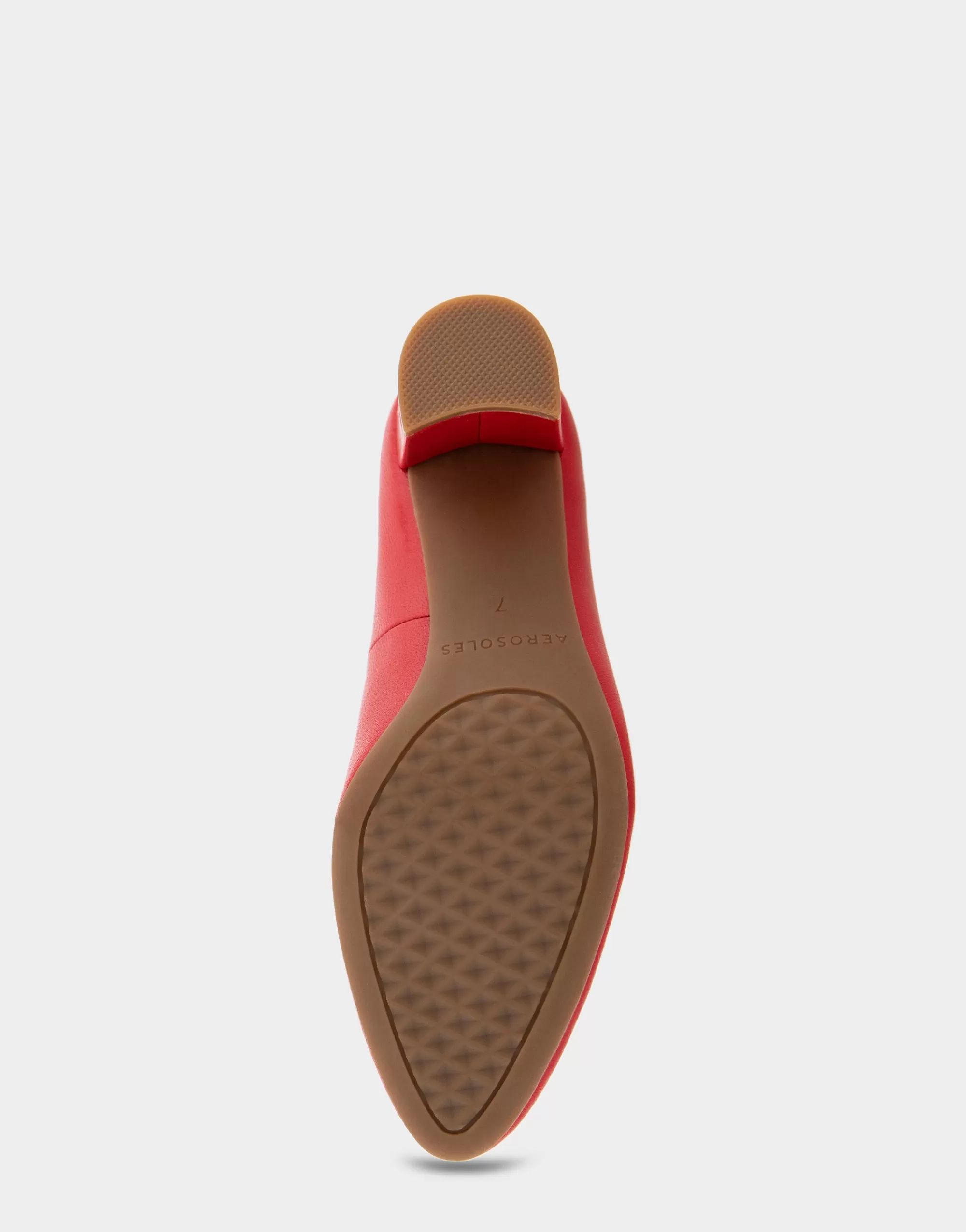 Aerosoles Clogs & Mules | Pumps*Comfortable Women's Mid Heel Pump in Racing Red Leather