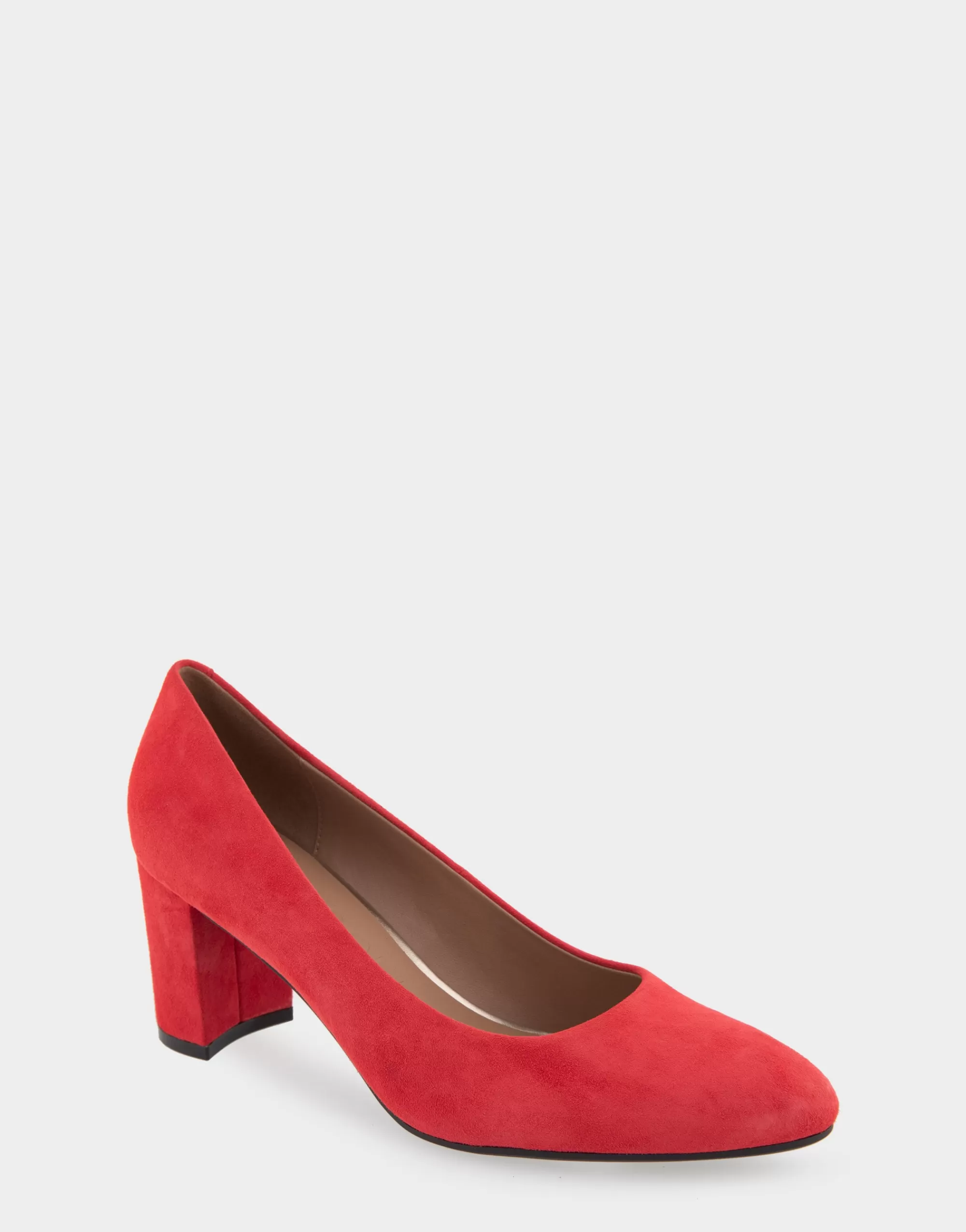 Aerosoles Clogs & Mules | Pumps*Comfortable Women's Mid Heel Pump in Red Genuine Suede