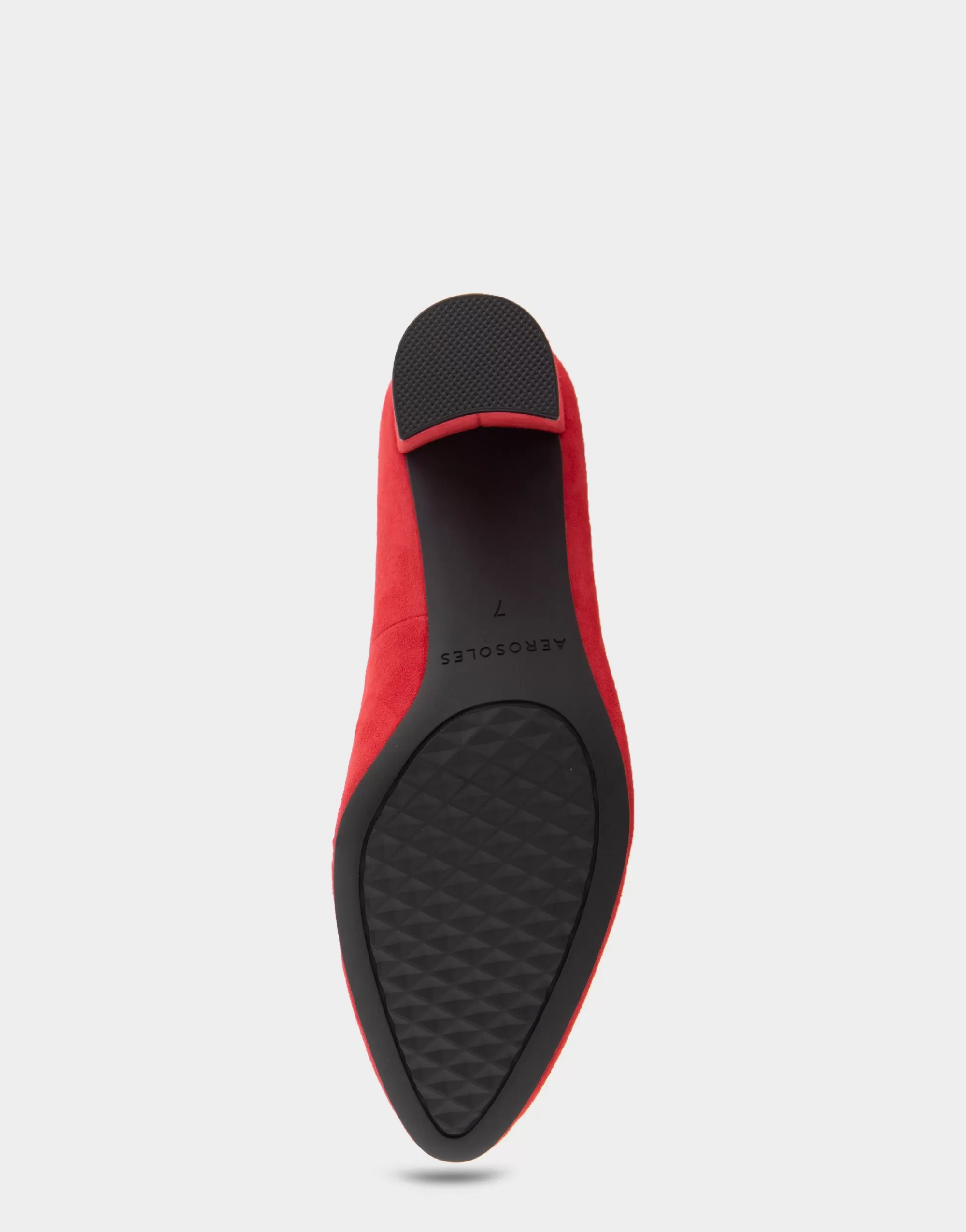 Aerosoles Clogs & Mules | Pumps*Comfortable Women's Mid Heel Pump in Red Genuine Suede