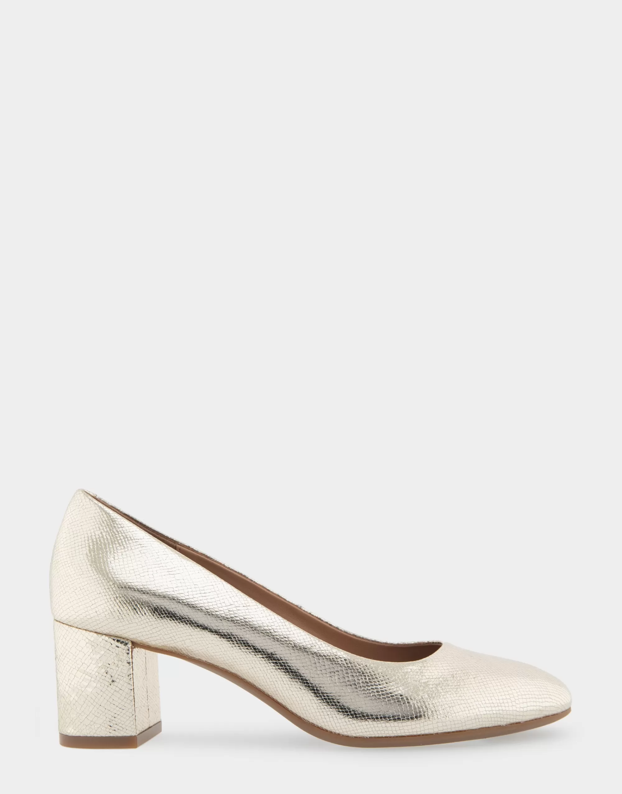 Aerosoles Clogs & Mules | Pumps*Comfortable Women's Mid Heel Pump in Soft Gold Leather
