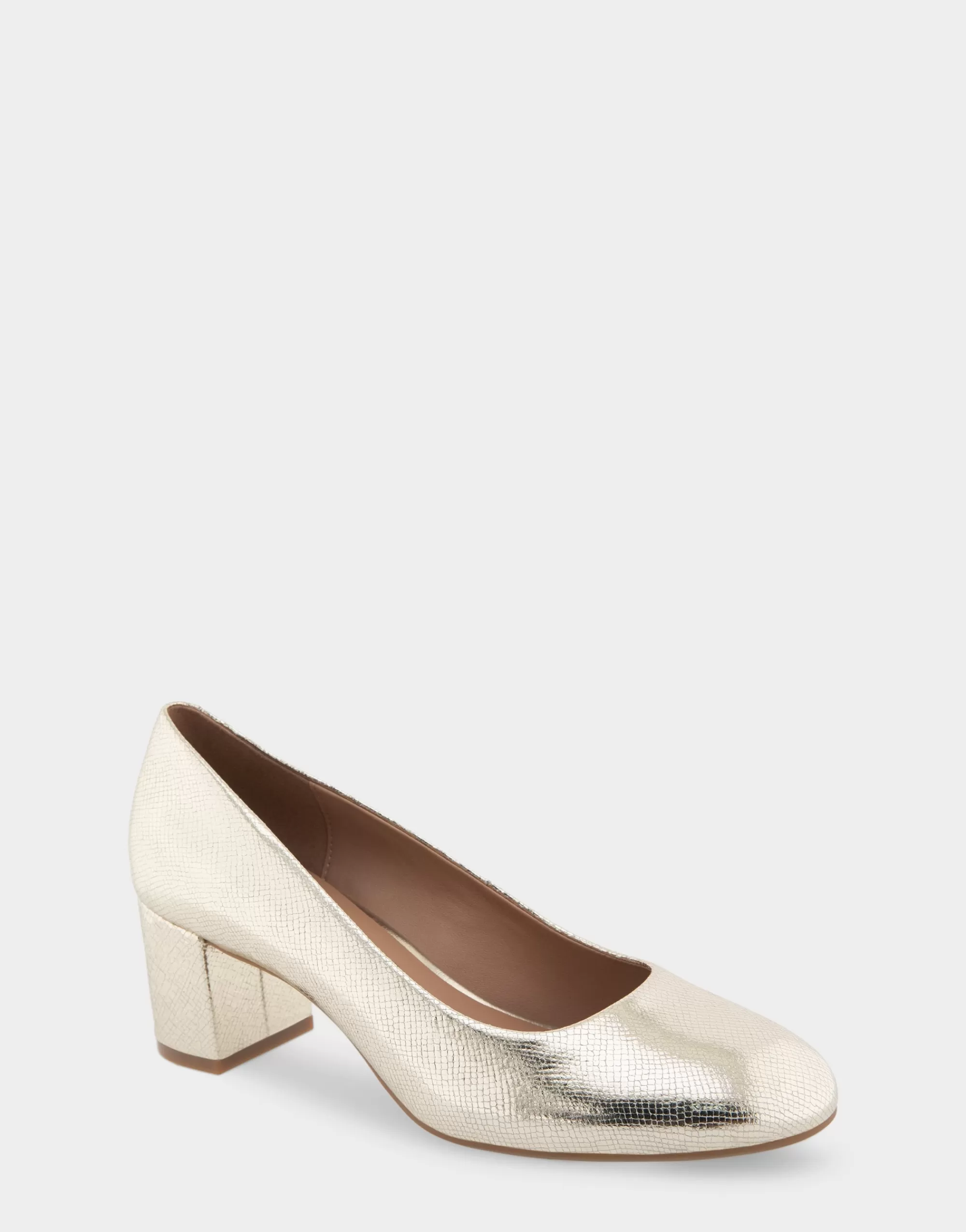 Aerosoles Clogs & Mules | Pumps*Comfortable Women's Mid Heel Pump in Soft Gold Leather