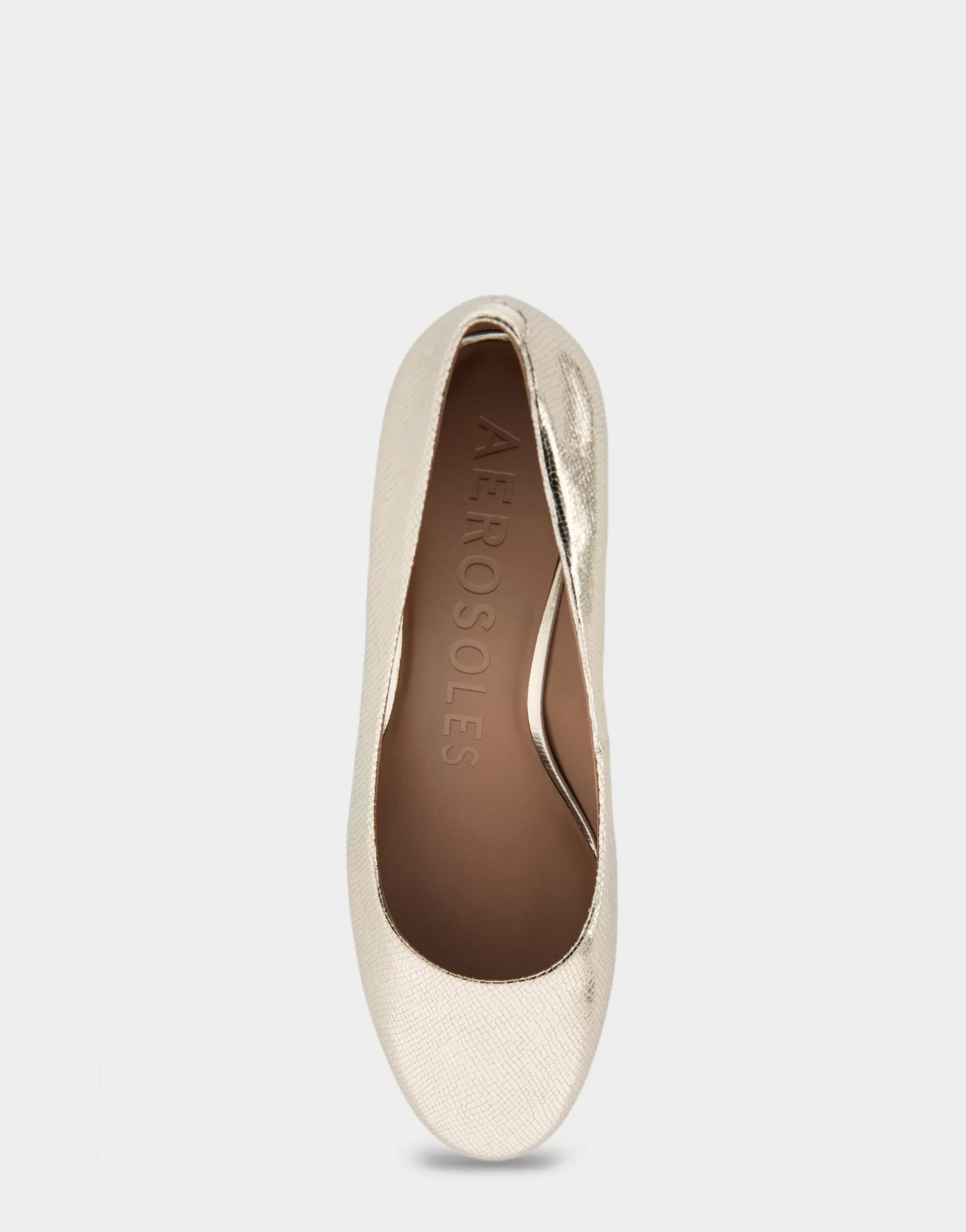 Aerosoles Clogs & Mules | Pumps*Comfortable Women's Mid Heel Pump in Soft Gold Leather